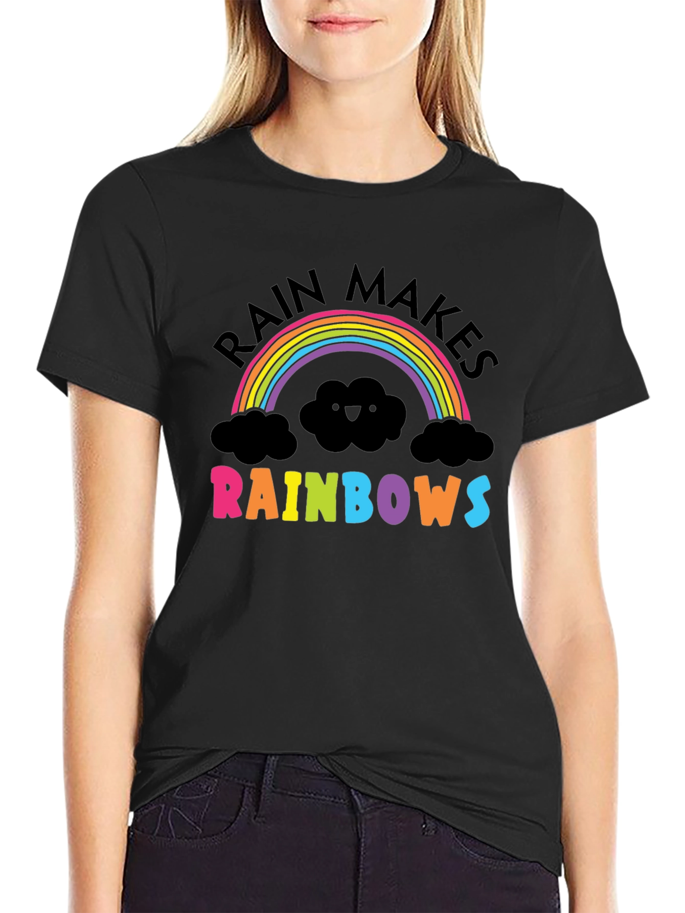 Rain Makes Rainbows Graphic T-Shirt