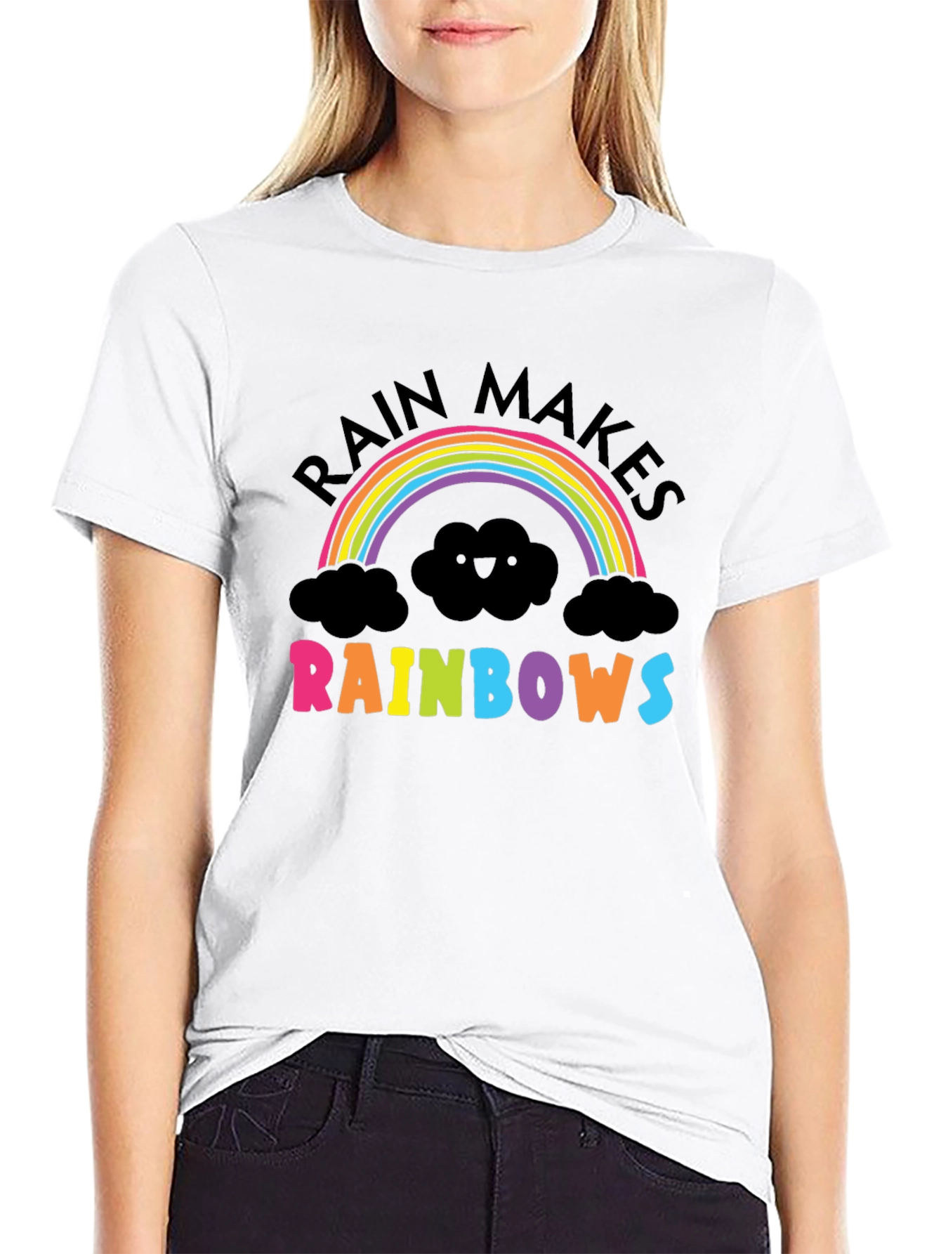 Rain Makes Rainbows Graphic T-Shirt