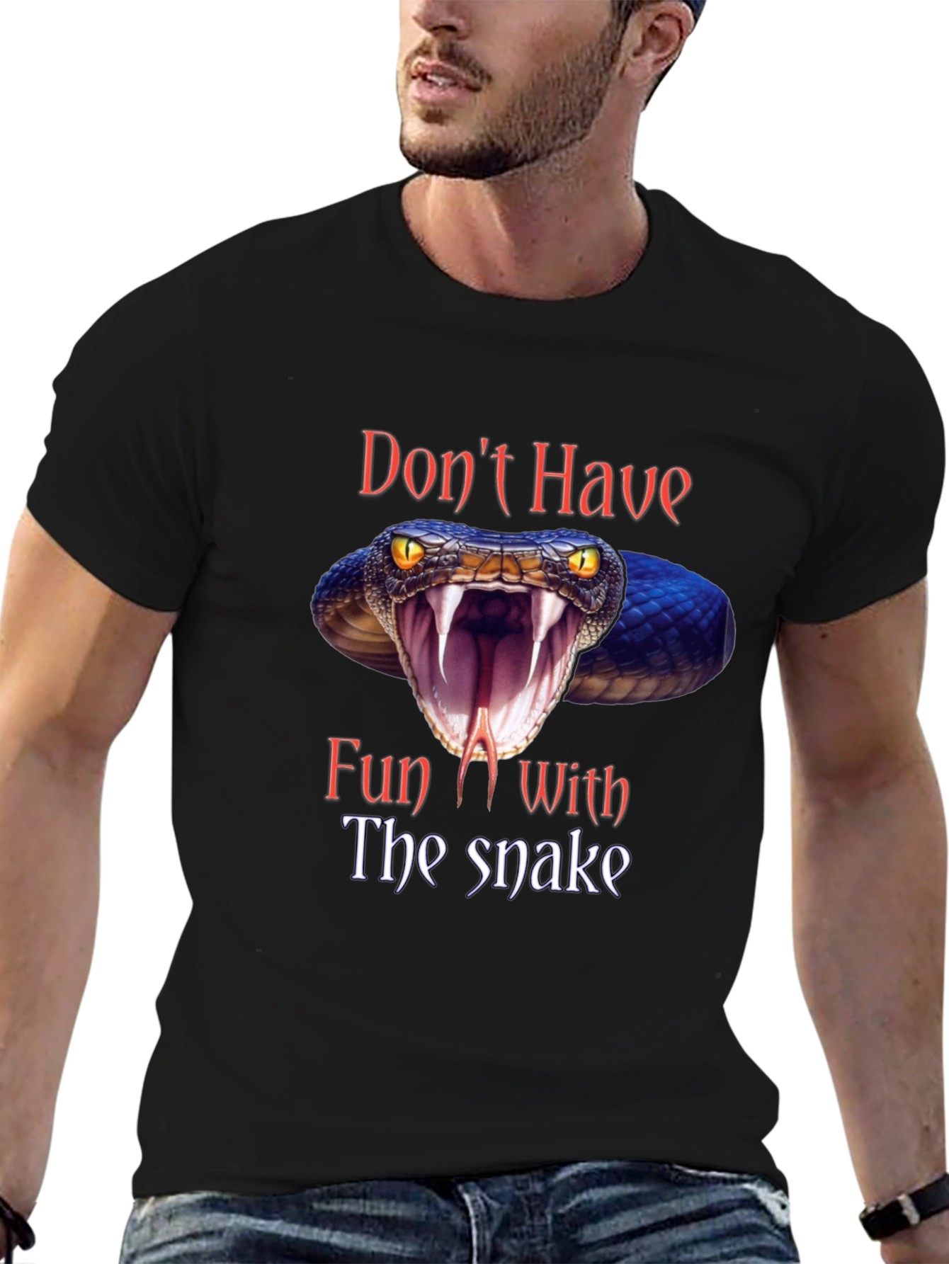 Dont Have Fun With The Snake Graphic Tee