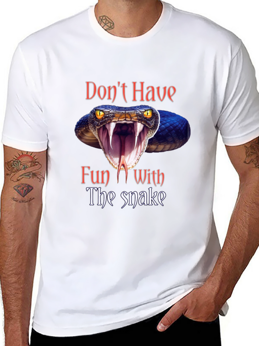 Dont Have Fun With The Snake Graphic Tee