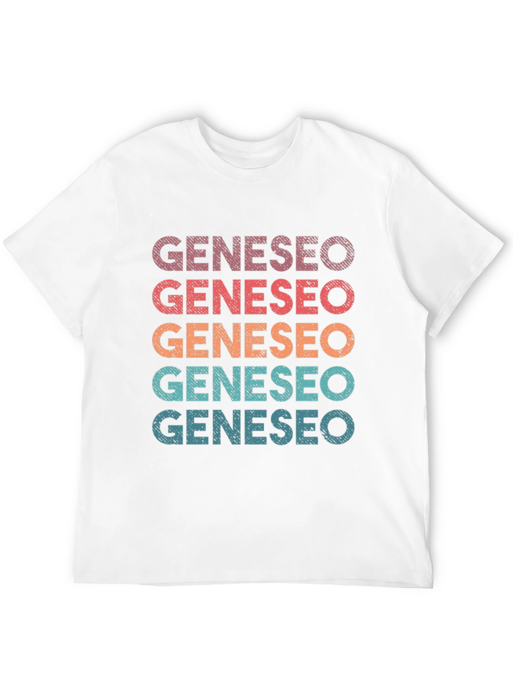 Geneseo Retro Stacked Text Graphic T-Shirt