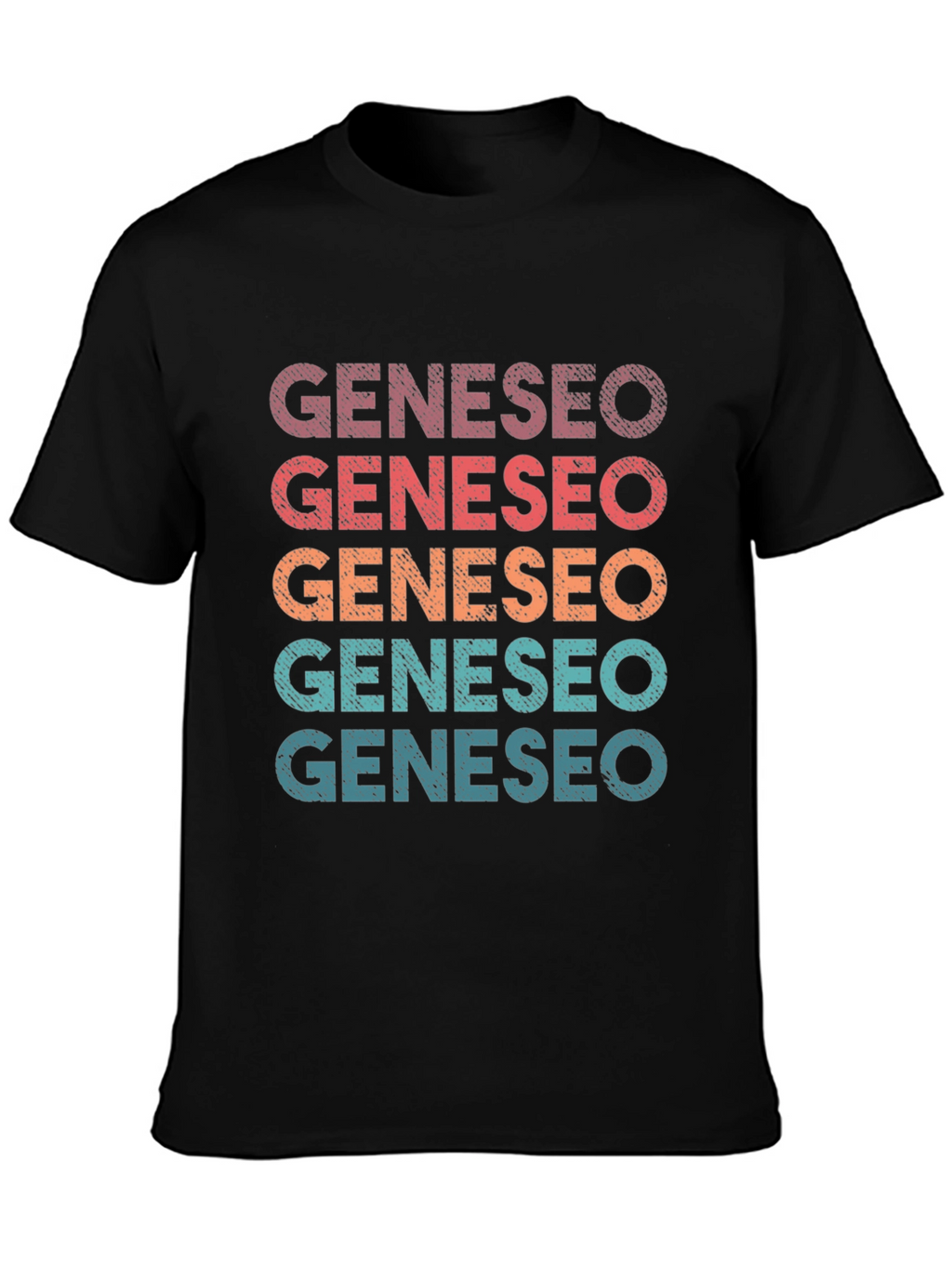 Geneseo Retro Stacked Text Graphic T-Shirt
