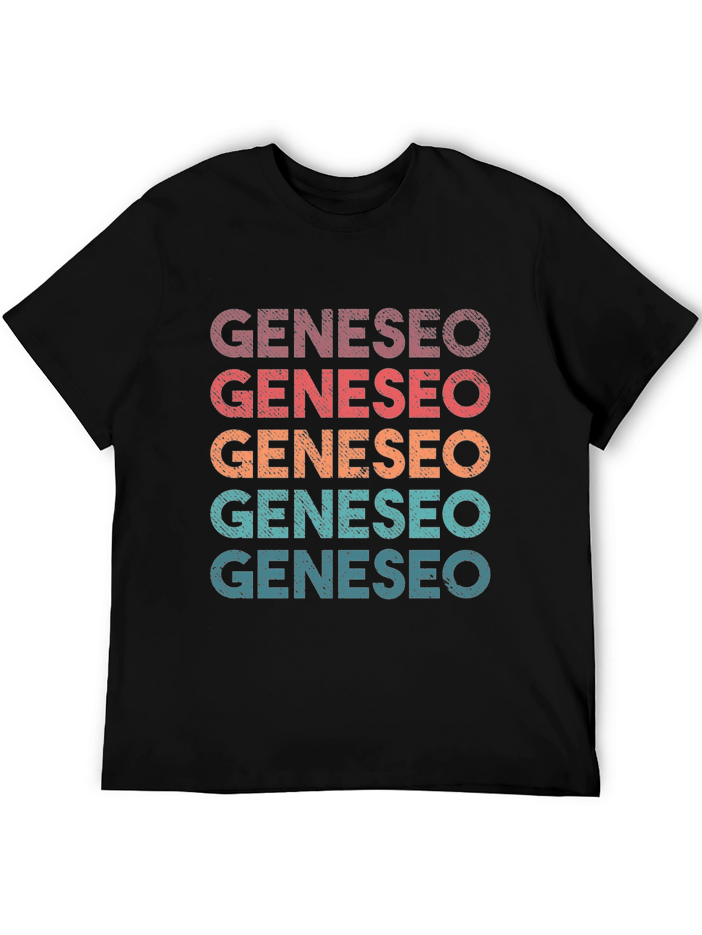 Geneseo Retro Stacked Text Graphic T-Shirt