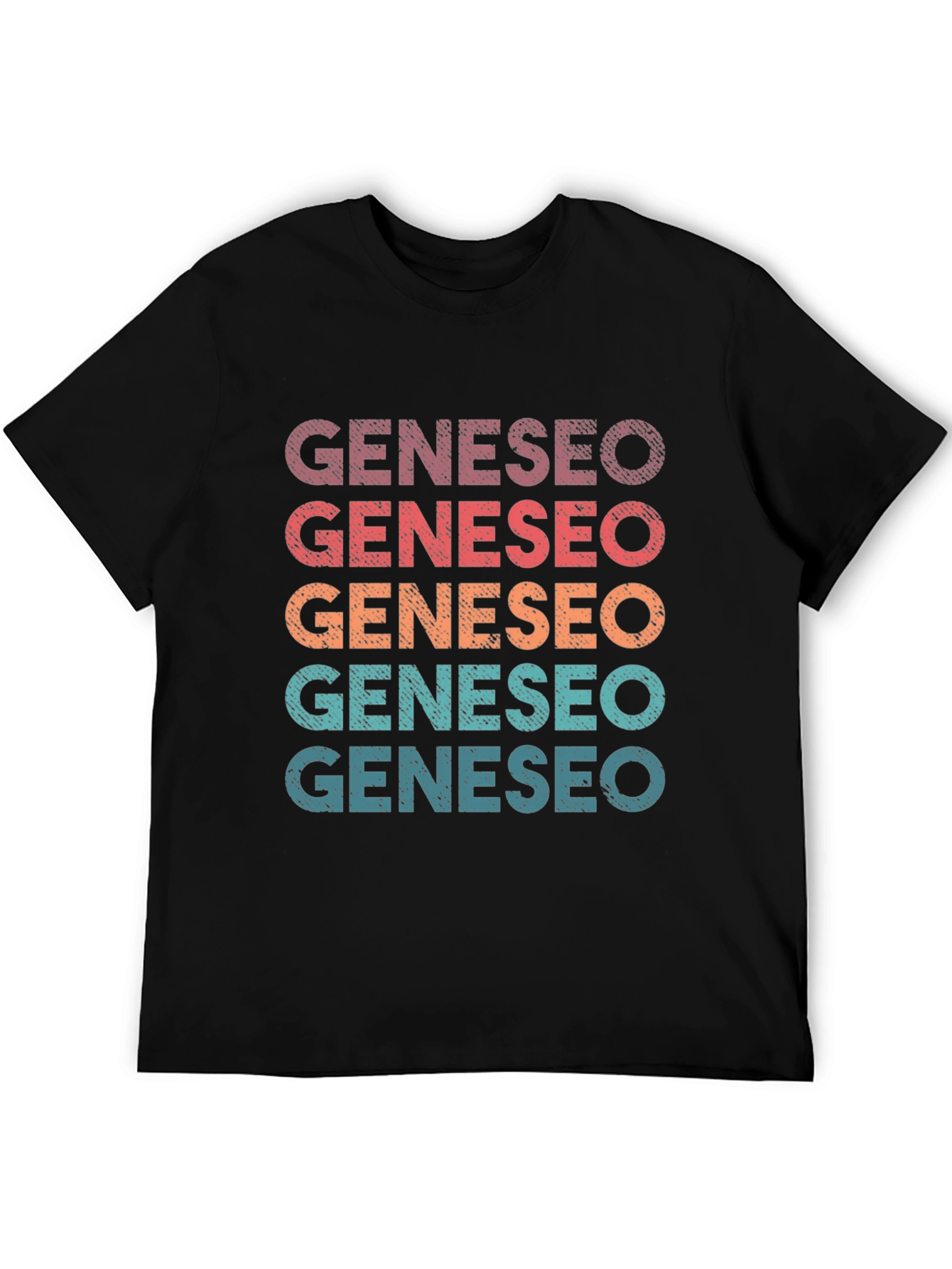 Geneseo Retro Stacked Text Graphic T-Shirt