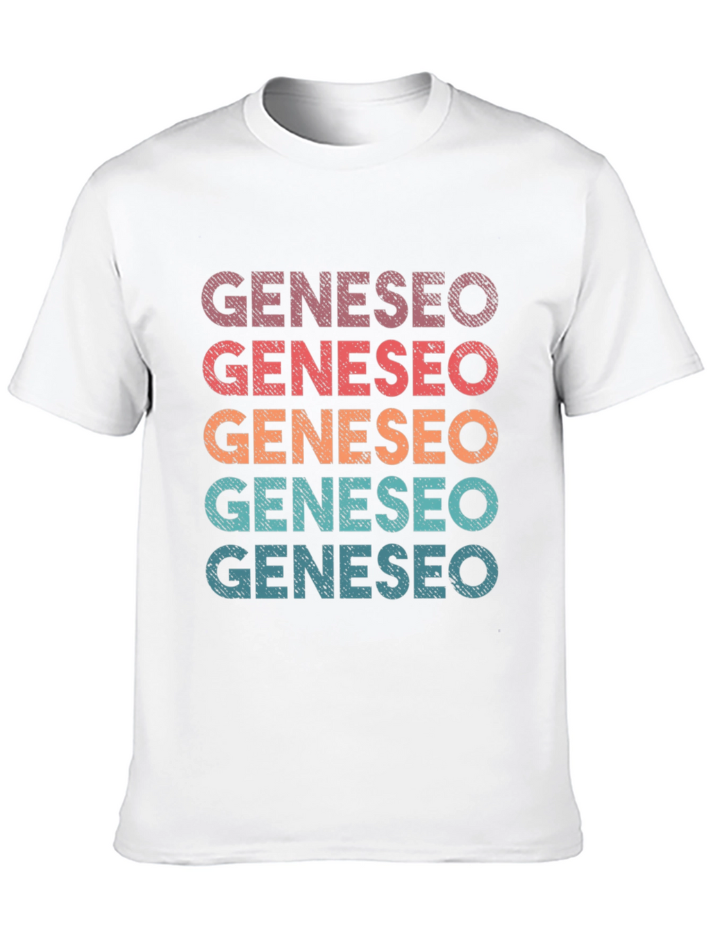 Geneseo Retro Stacked Text Graphic T-Shirt