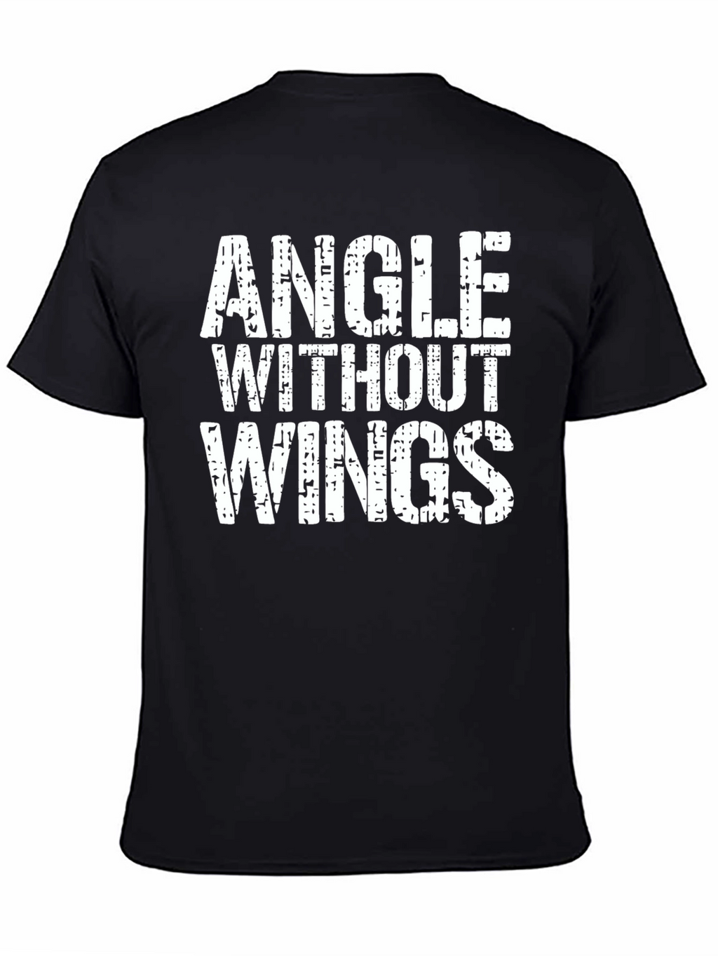 Angle Without Wings Black Graphic Tee