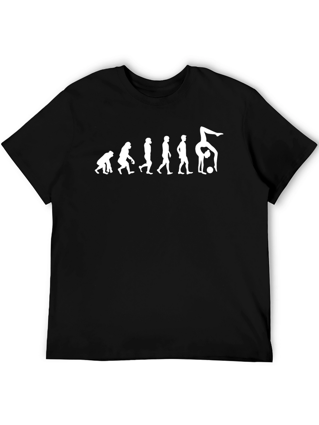 Evolution of Gymnastics Black T-Shirt