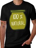 100% Natural Graphic Tee - Soft Cotton Blend