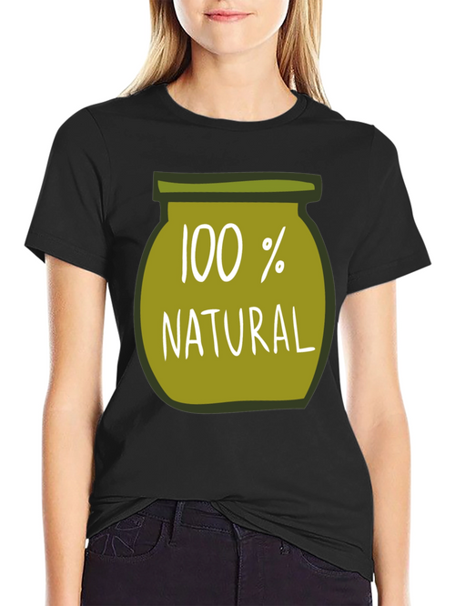100% Natural Graphic Tee - Soft Cotton Blend