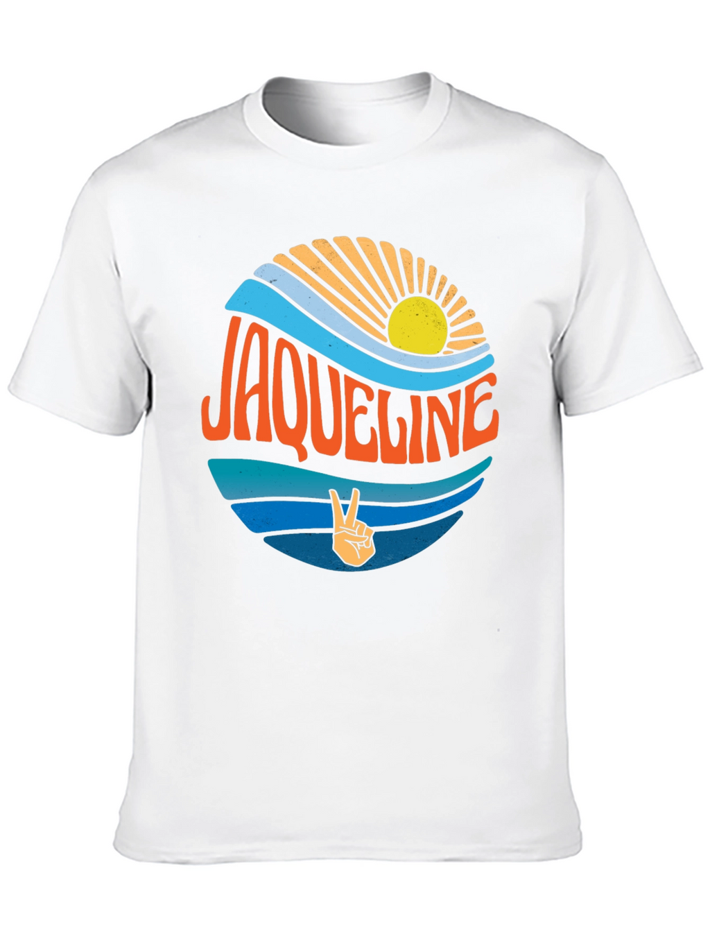Jaqueline T-Shirt - Retro Beach Graphic Tee