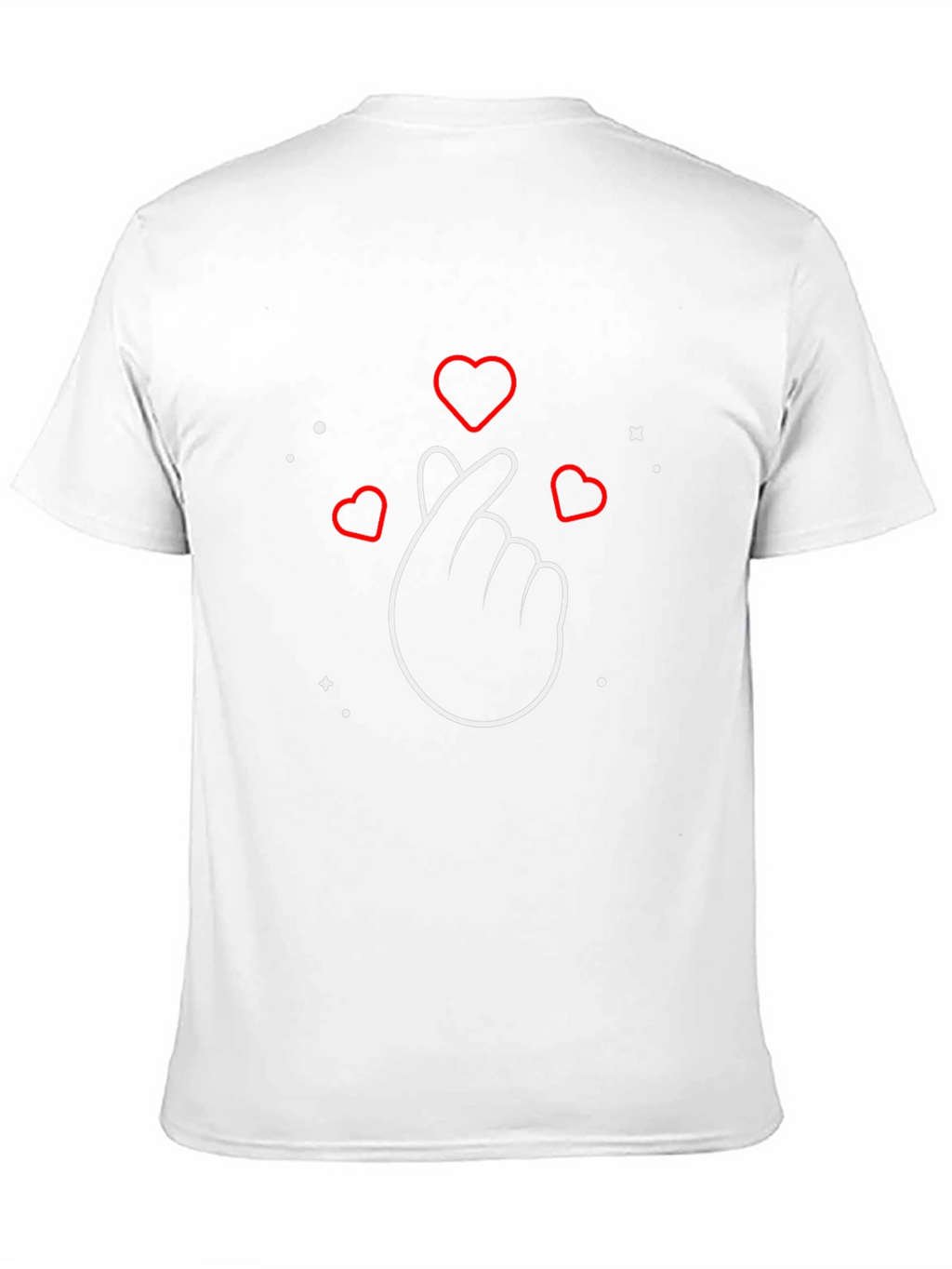 Heart Gesture Graphic Tee - Stylish Comfort