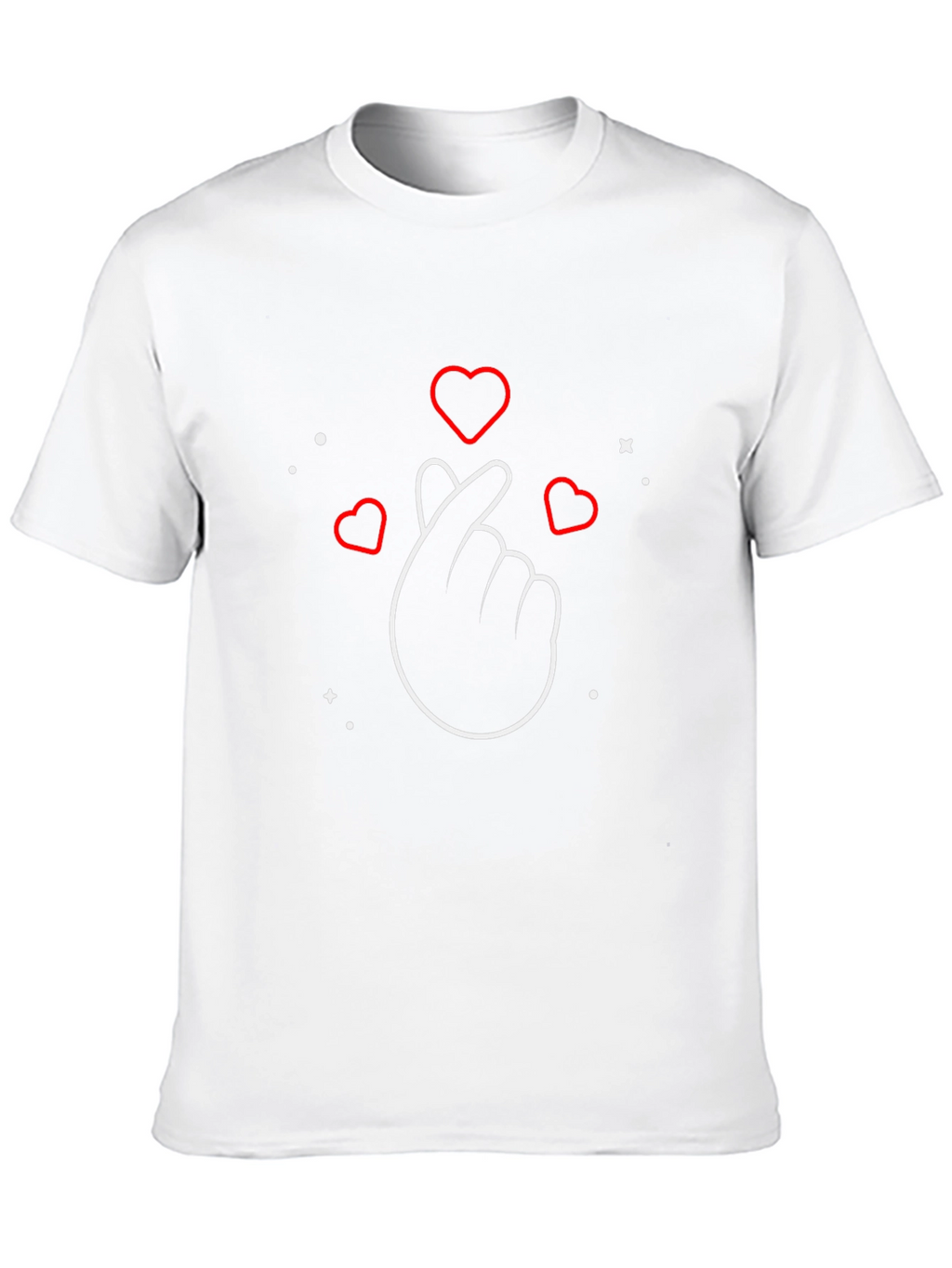 Heart Gesture Graphic Tee - Stylish Comfort