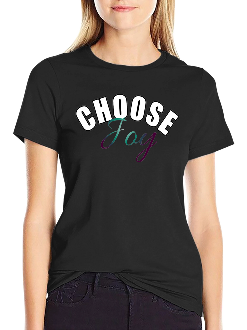 Choose Joy Graphic T-Shirt - Black