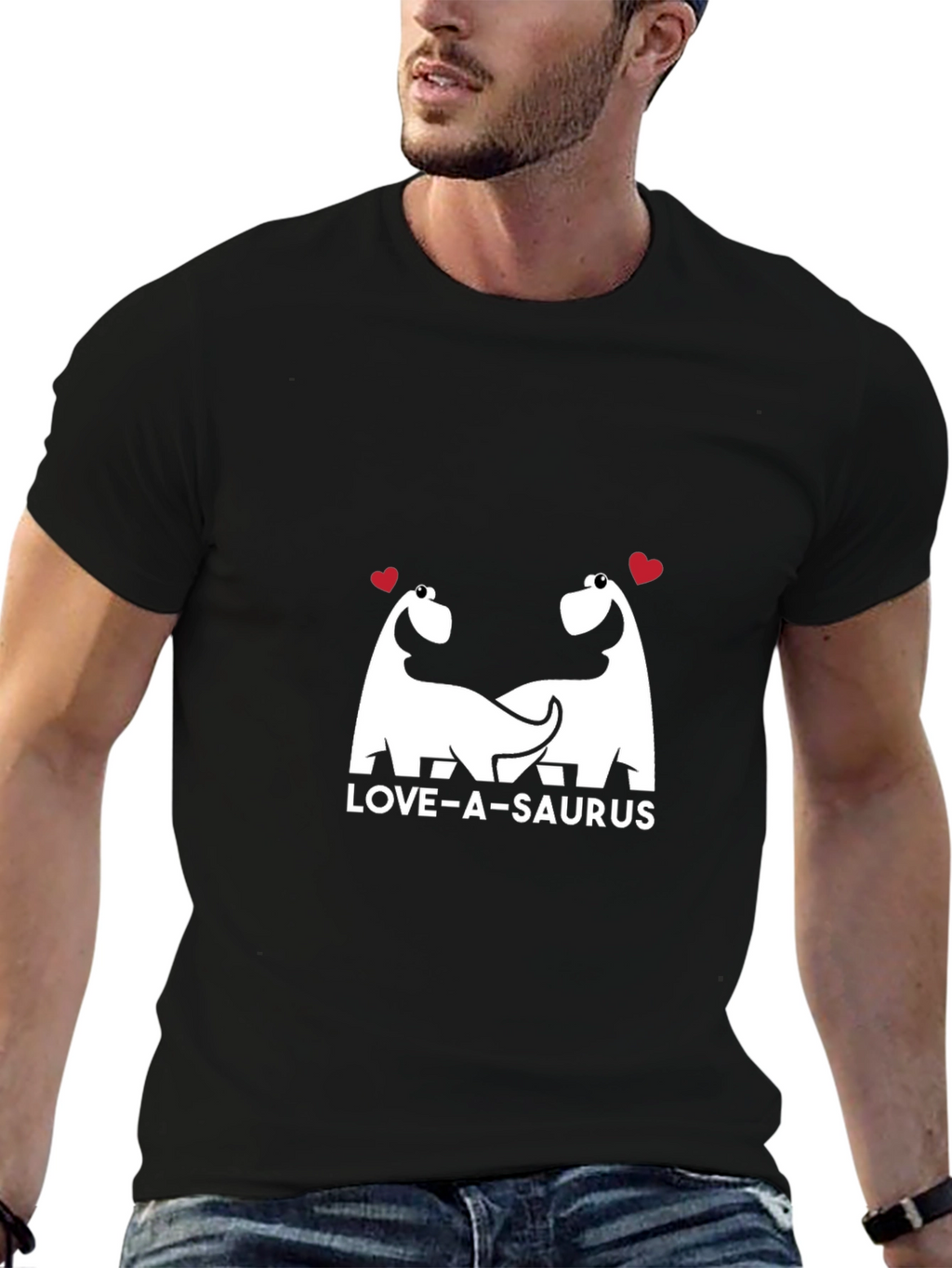 Love-A-Saurus Graphic Tee - Black