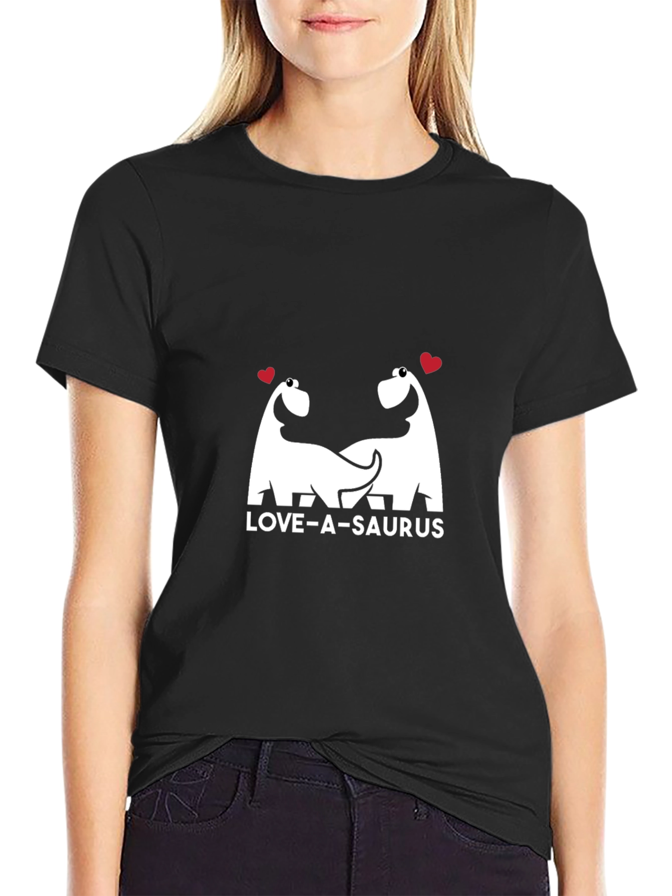 Love-A-Saurus Graphic Tee - Black