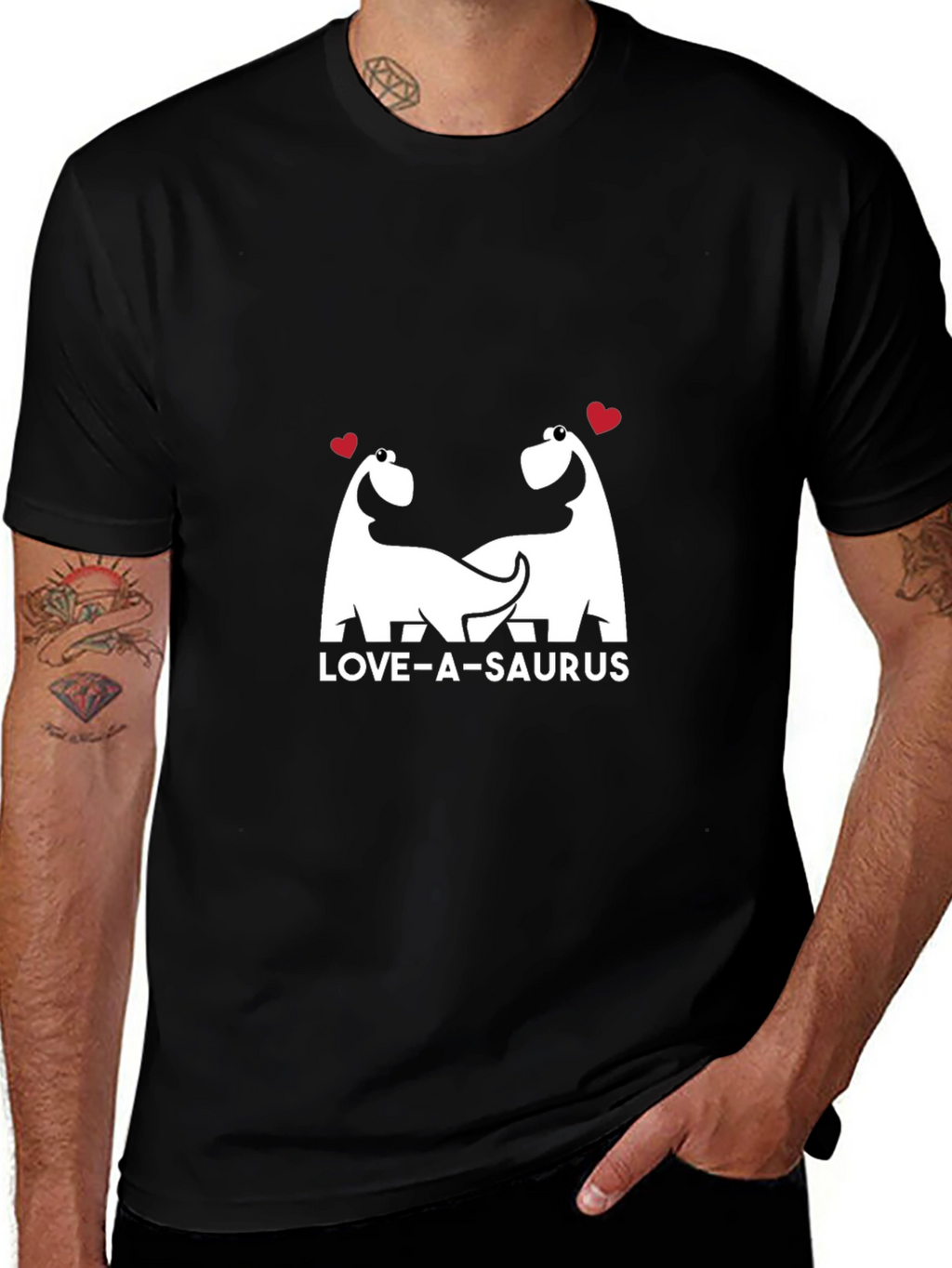 Love-A-Saurus Graphic Tee - Black