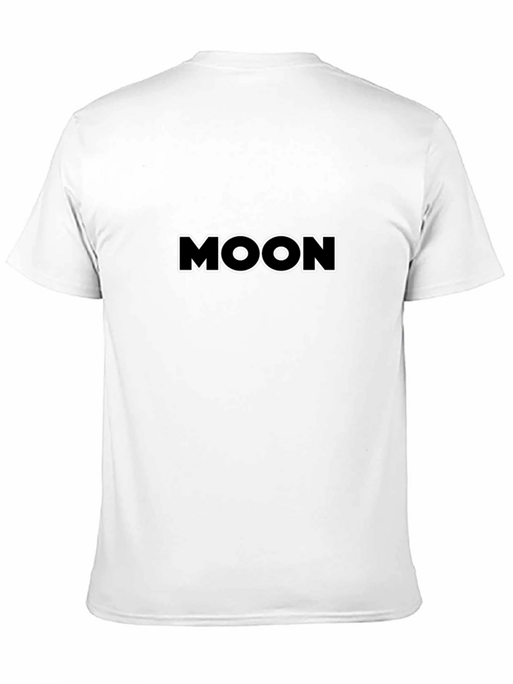 MOON Graphic Tee - Modern Black Cotton T-Shirt