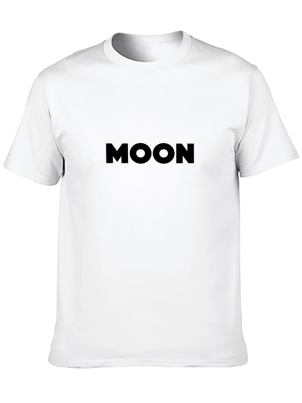 MOON Graphic Tee - Modern Black Cotton T-Shirt