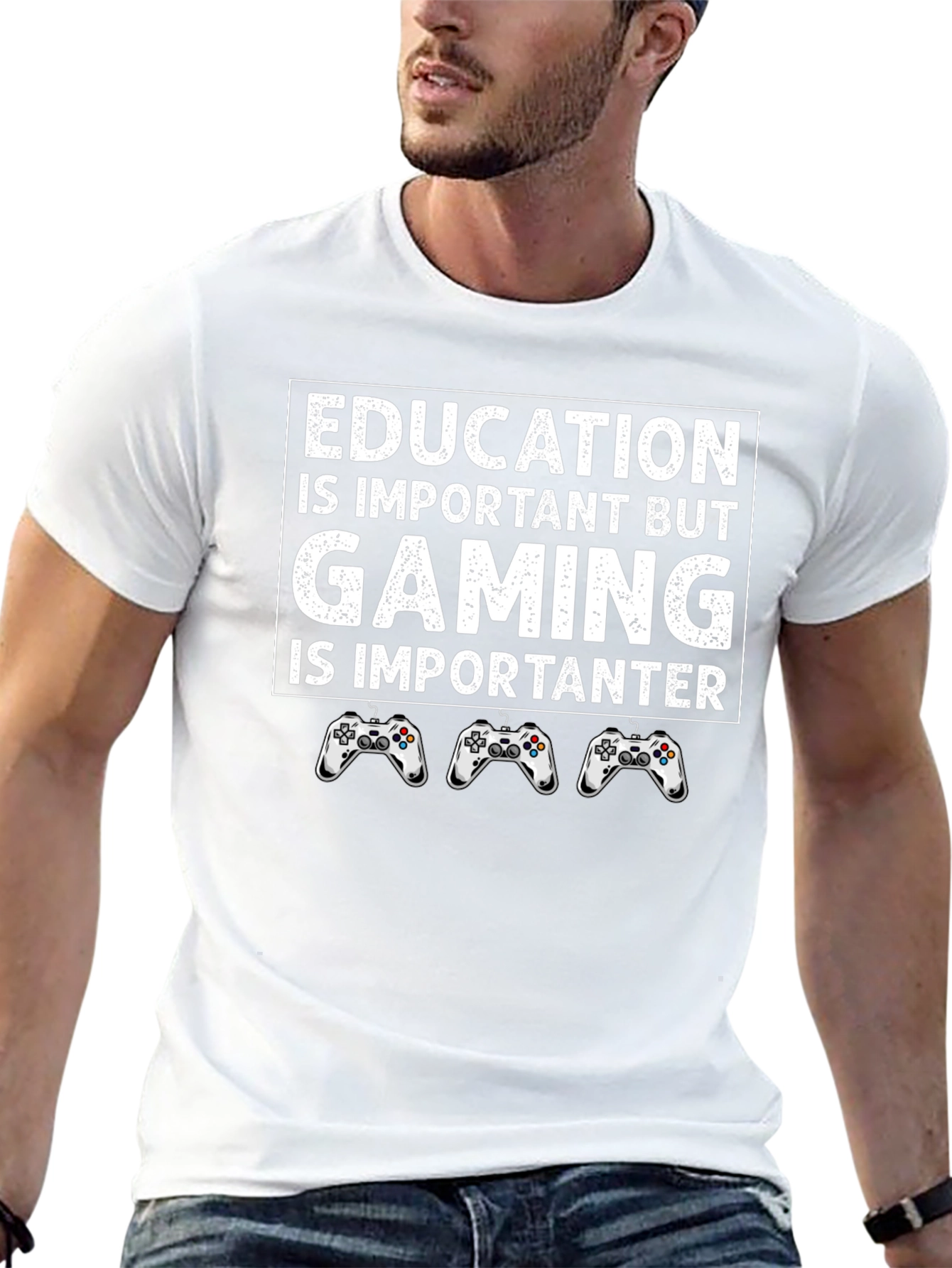 Gaming is Importanter T-Shirt - Funny Gamer Tee