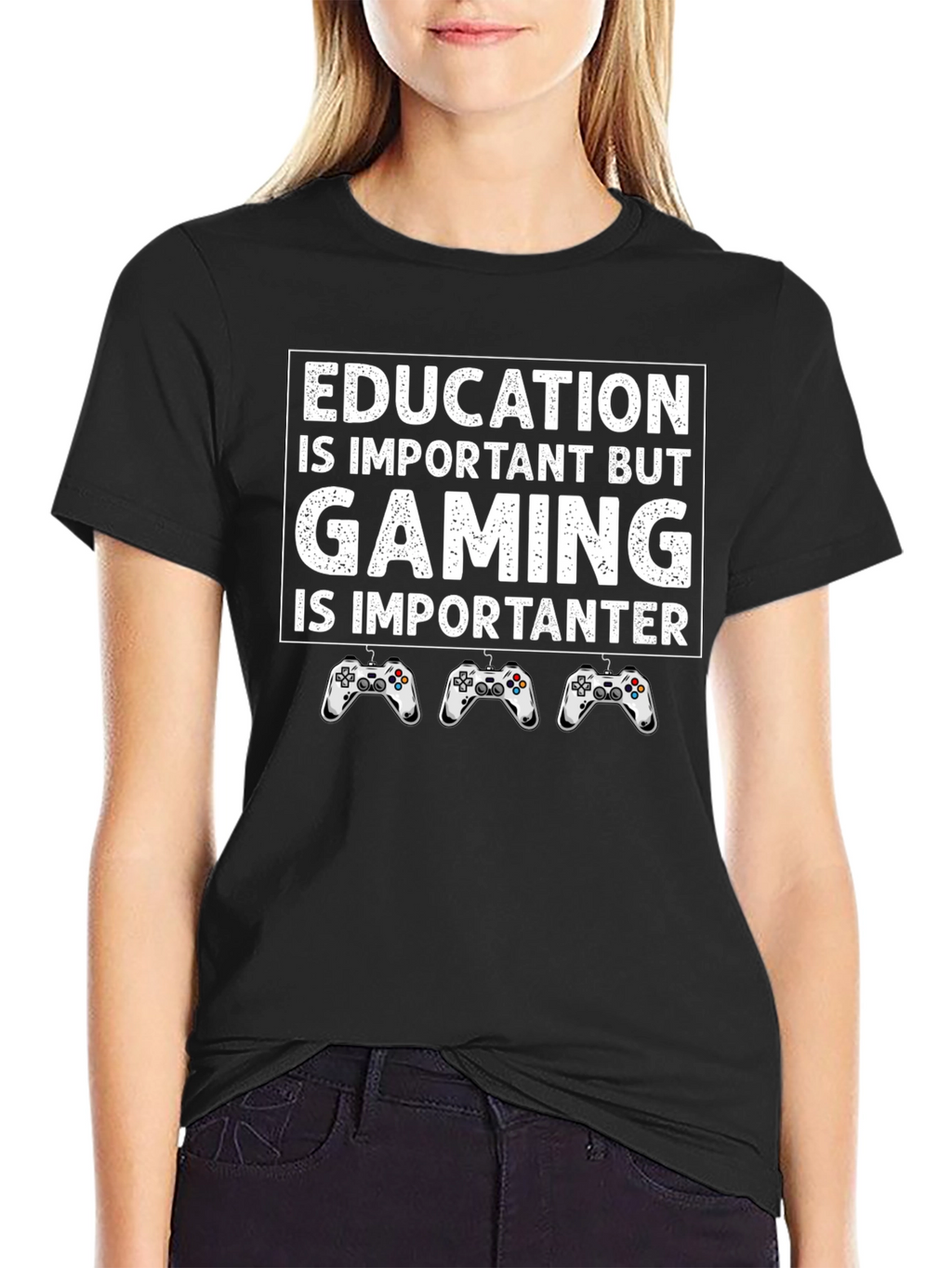 Gaming is Importanter T-Shirt - Funny Gamer Tee