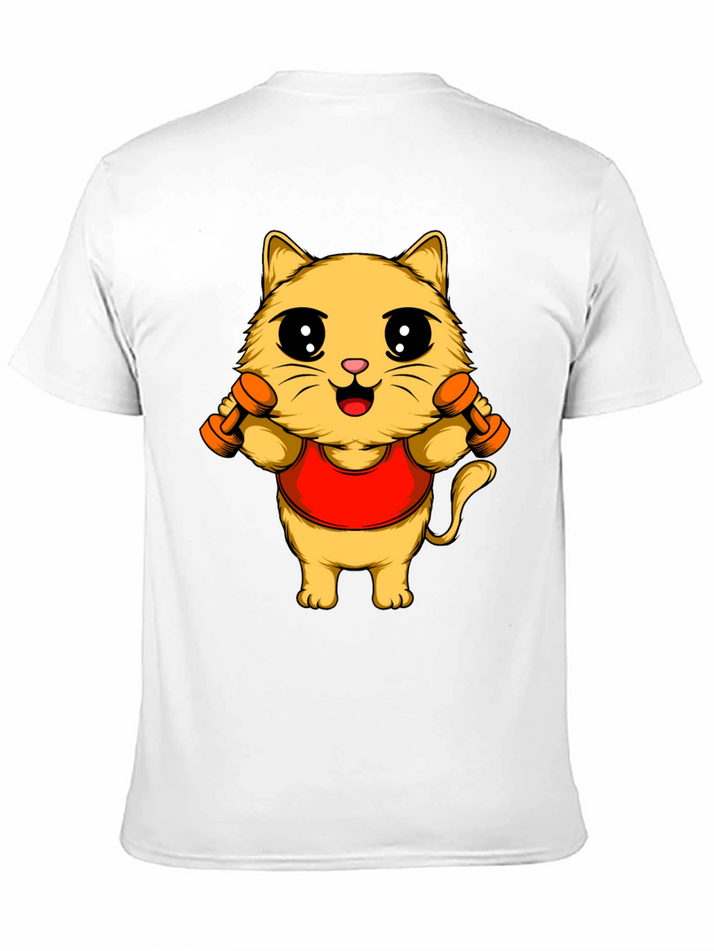 Funny Cat Gym T-Shirt - Workout Kitten Tee