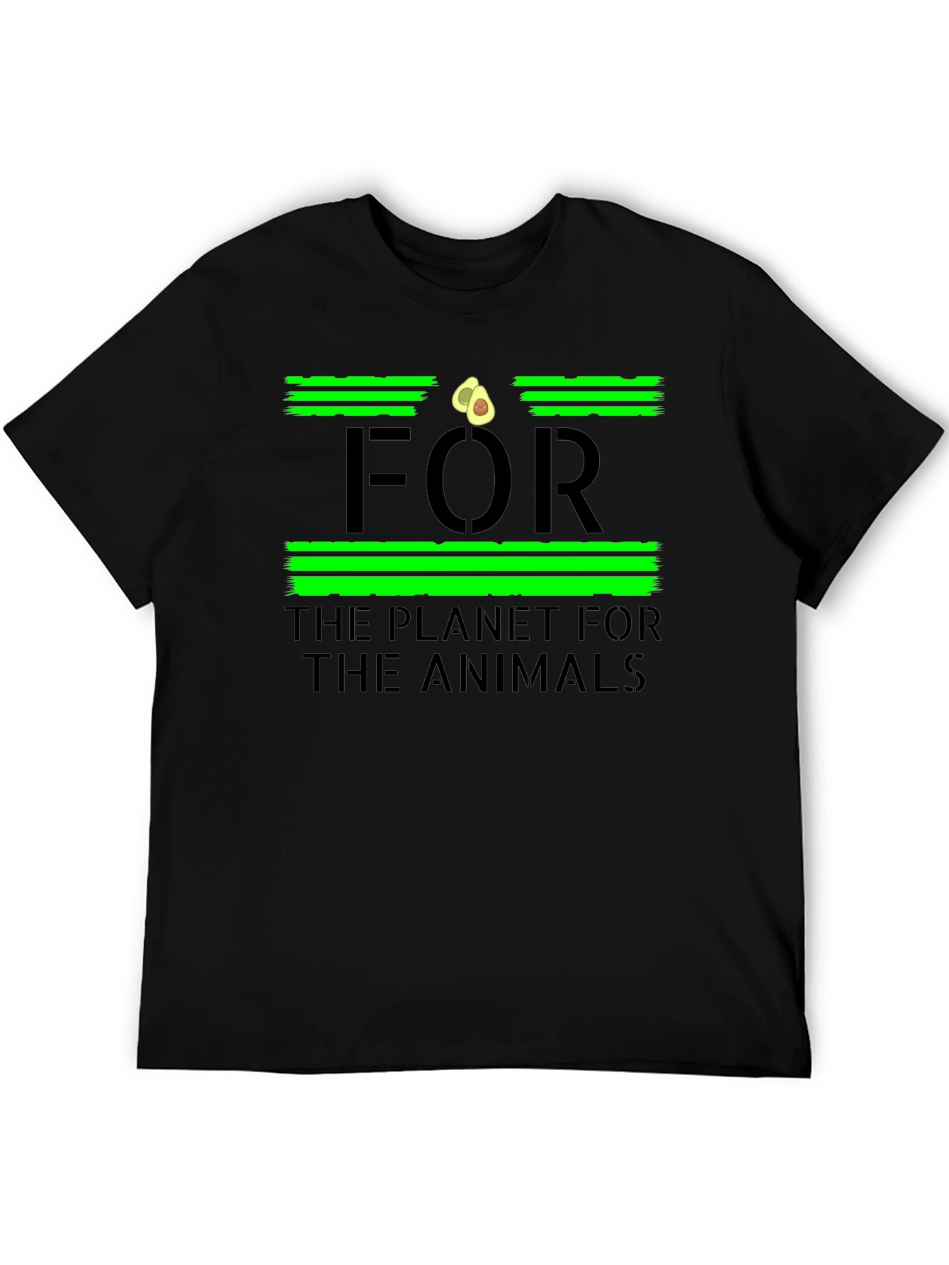 Vegan Avocado T-Shirt - For the Planet For the Animals Tee