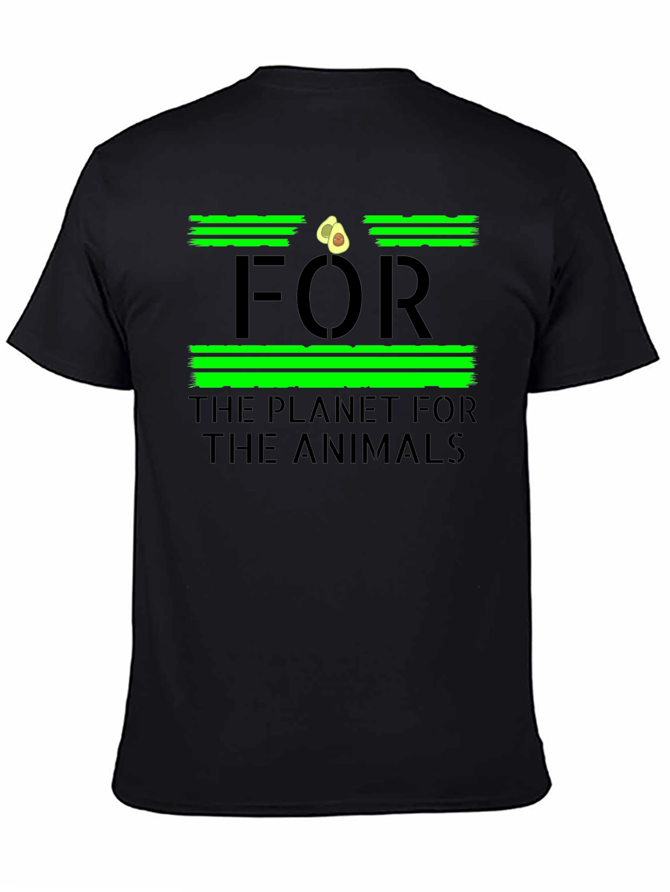 Vegan Avocado T-Shirt - For the Planet For the Animals Tee