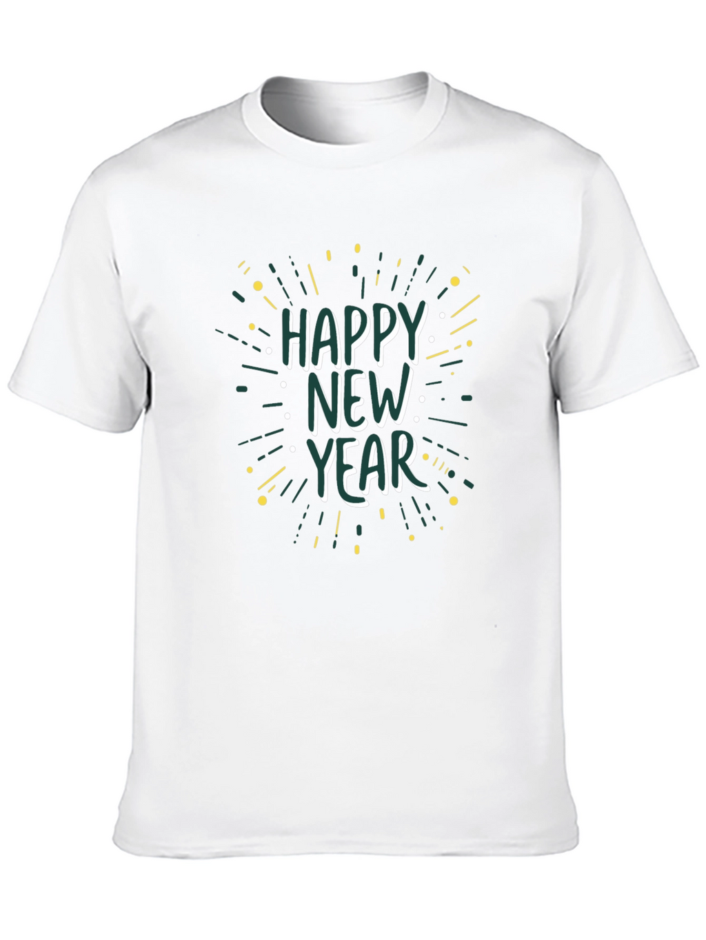 Happy New Year Black Graphic Tee