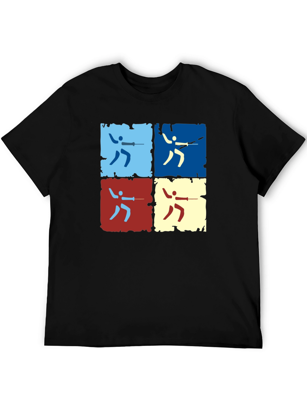 Fencing Pop Art Graphic Tee - Modern Sportswear