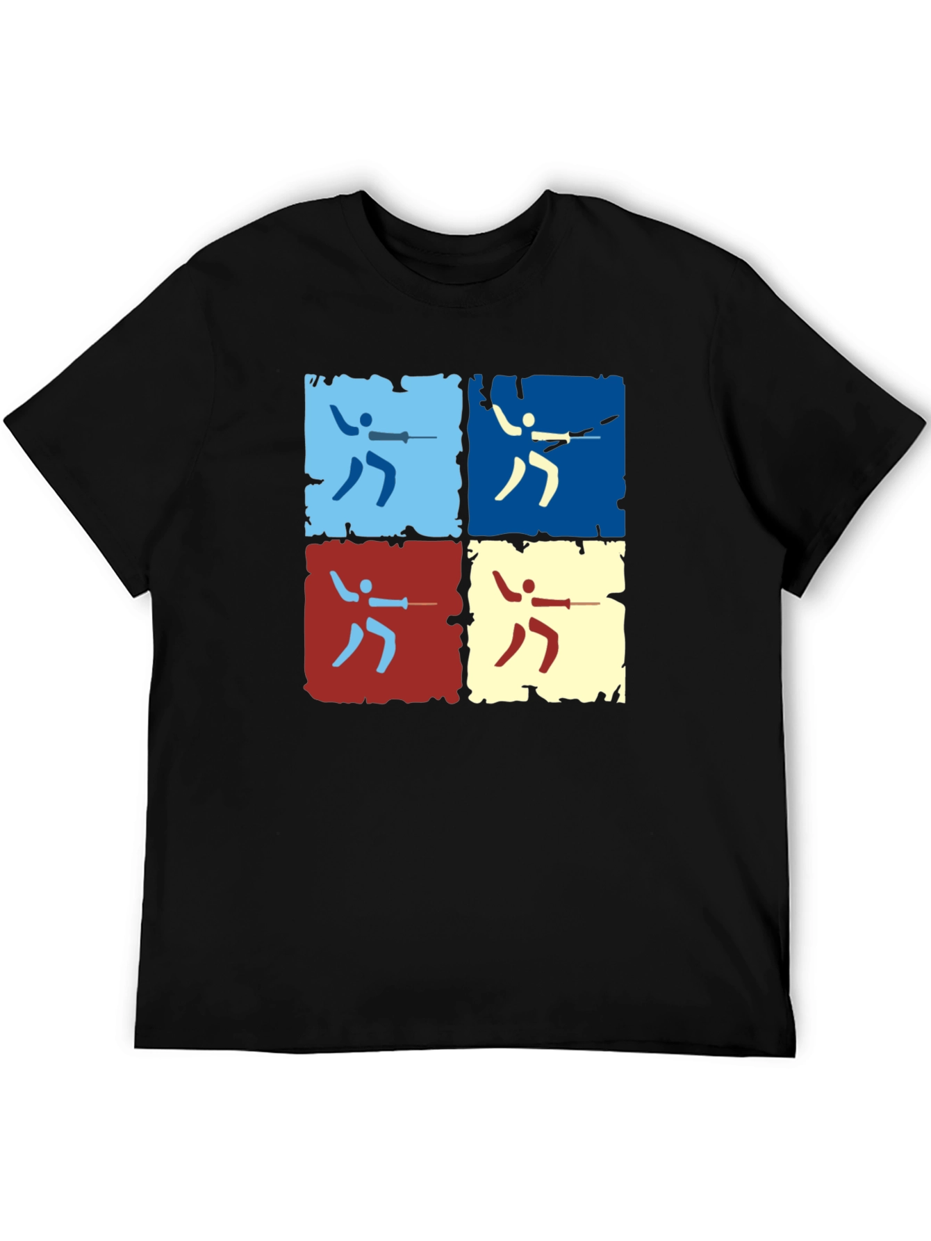Fencing Pop Art Graphic Tee - Modern Sportswear