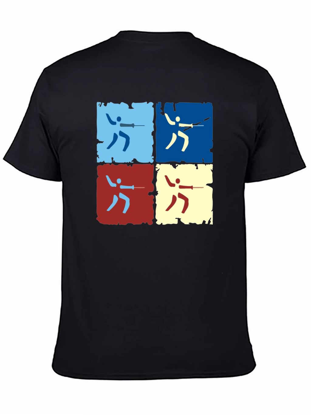 Fencing Pop Art Graphic Tee - Modern Sportswear