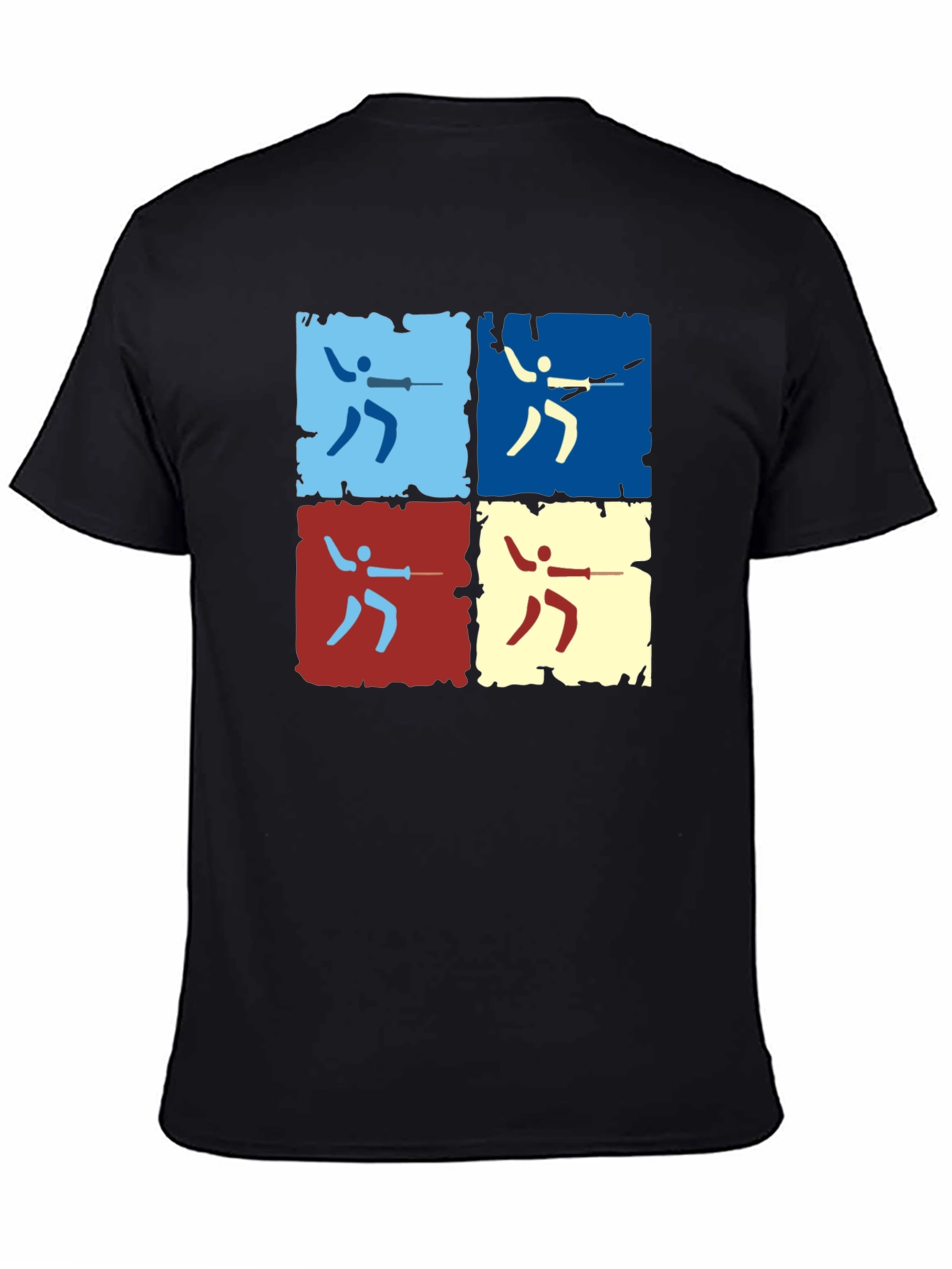 Fencing Pop Art Graphic Tee - Modern Sportswear