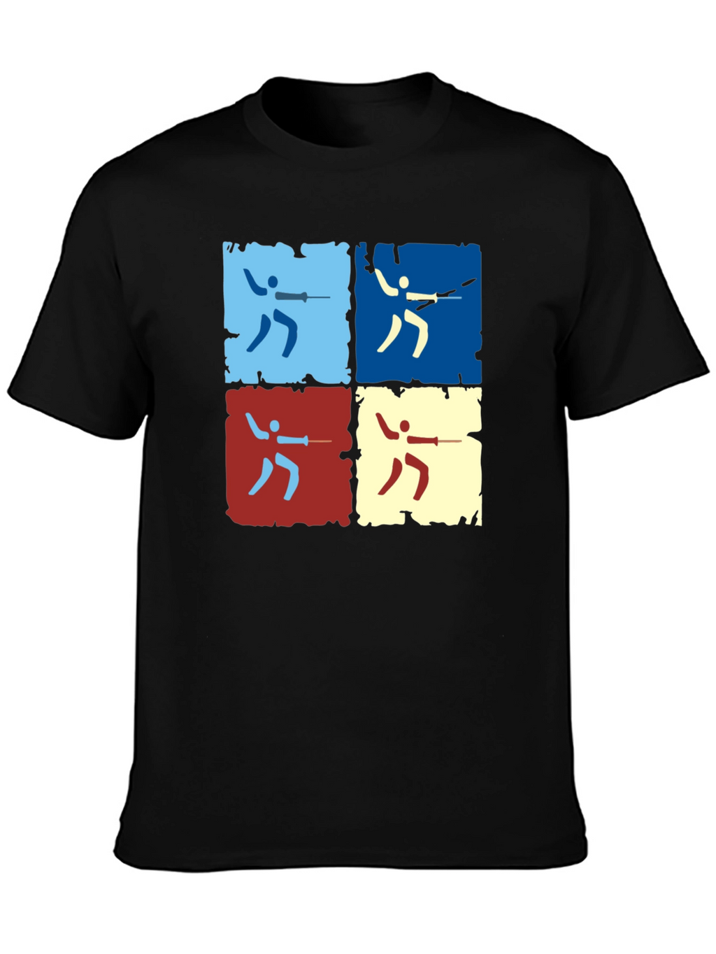Fencing Pop Art Graphic Tee - Modern Sportswear