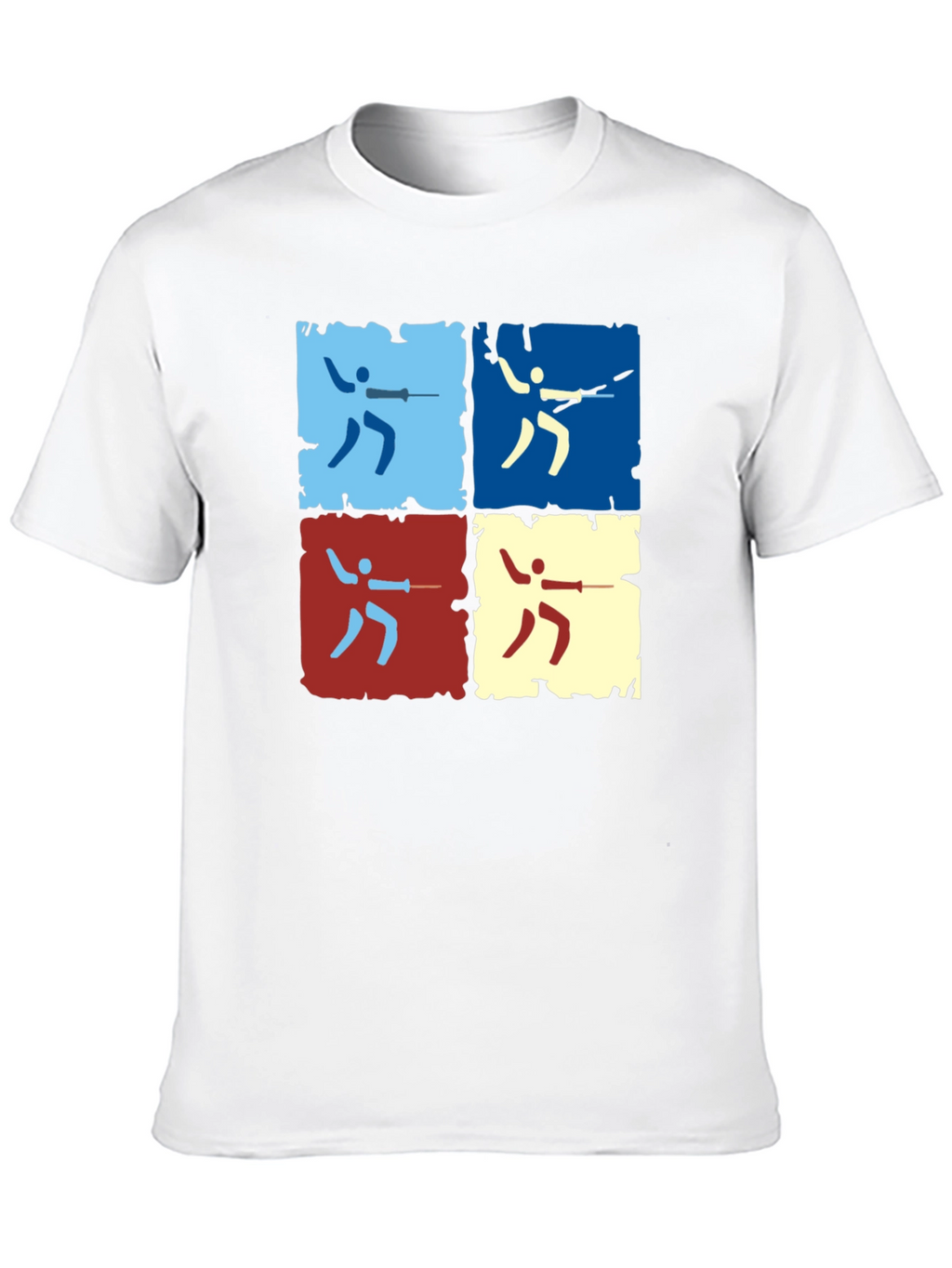 Fencing Pop Art Graphic Tee - Modern Sportswear