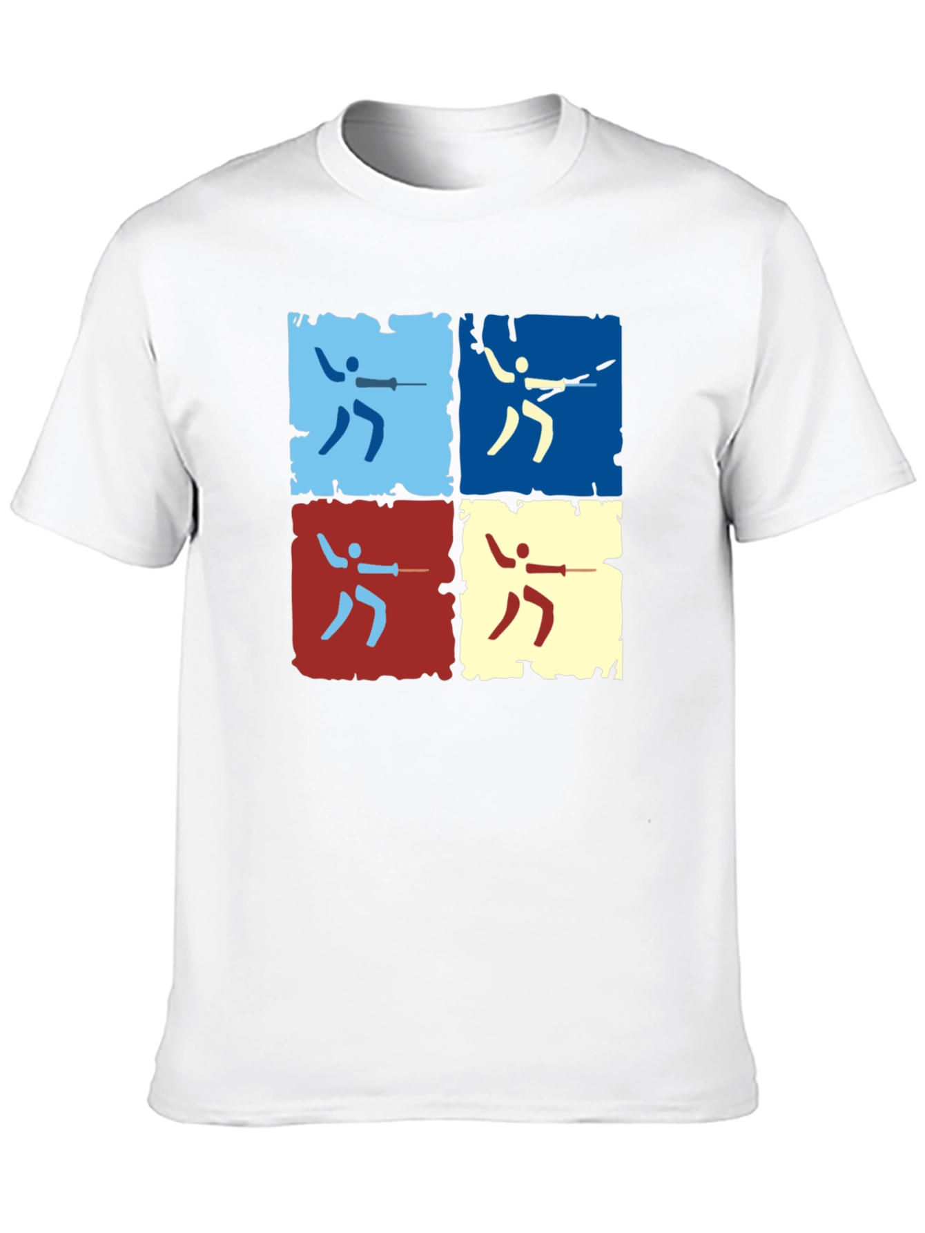 Fencing Pop Art Graphic Tee - Modern Sportswear