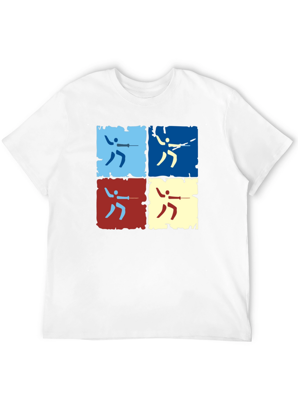 Fencing Pop Art Graphic Tee - Modern Sportswear