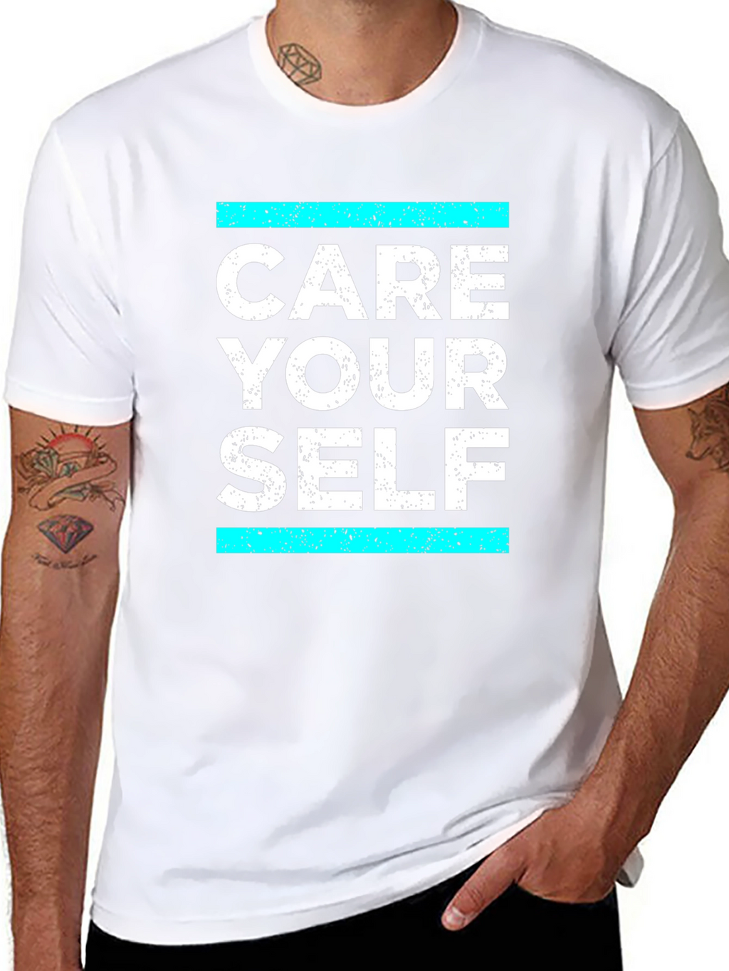 Care Your Self T-Shirt - Black Graphic Tee