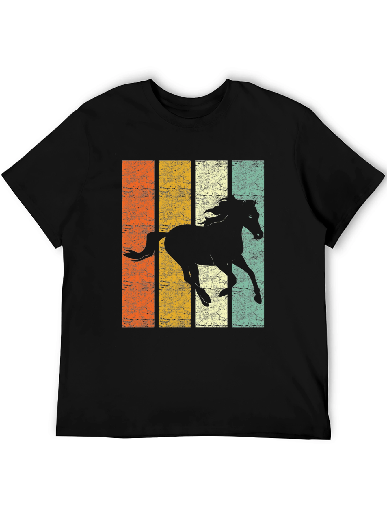 Vintage Horse Graphic Tee - Black