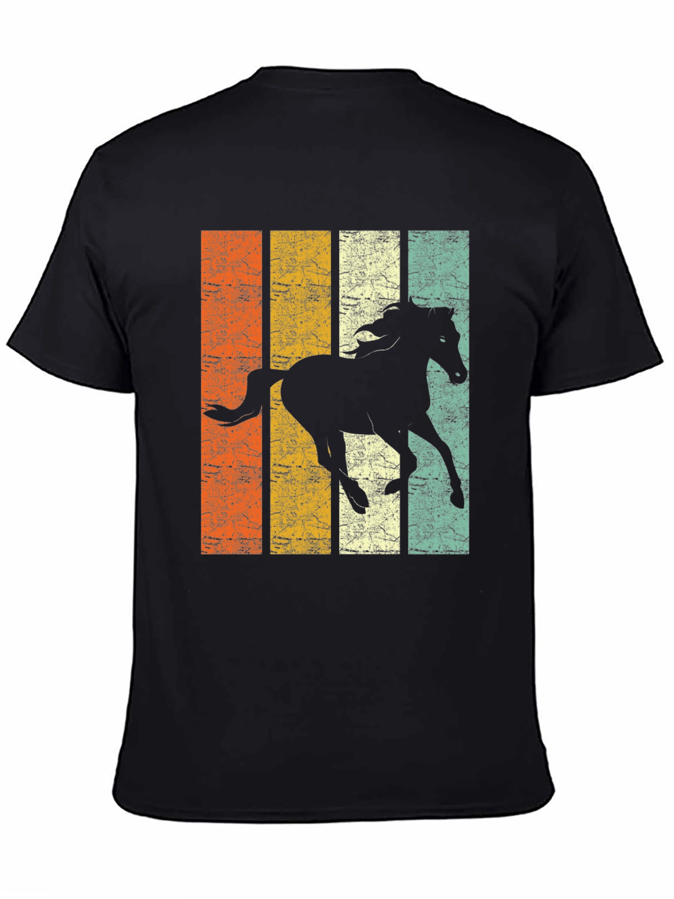 Vintage Horse Graphic Tee - Black