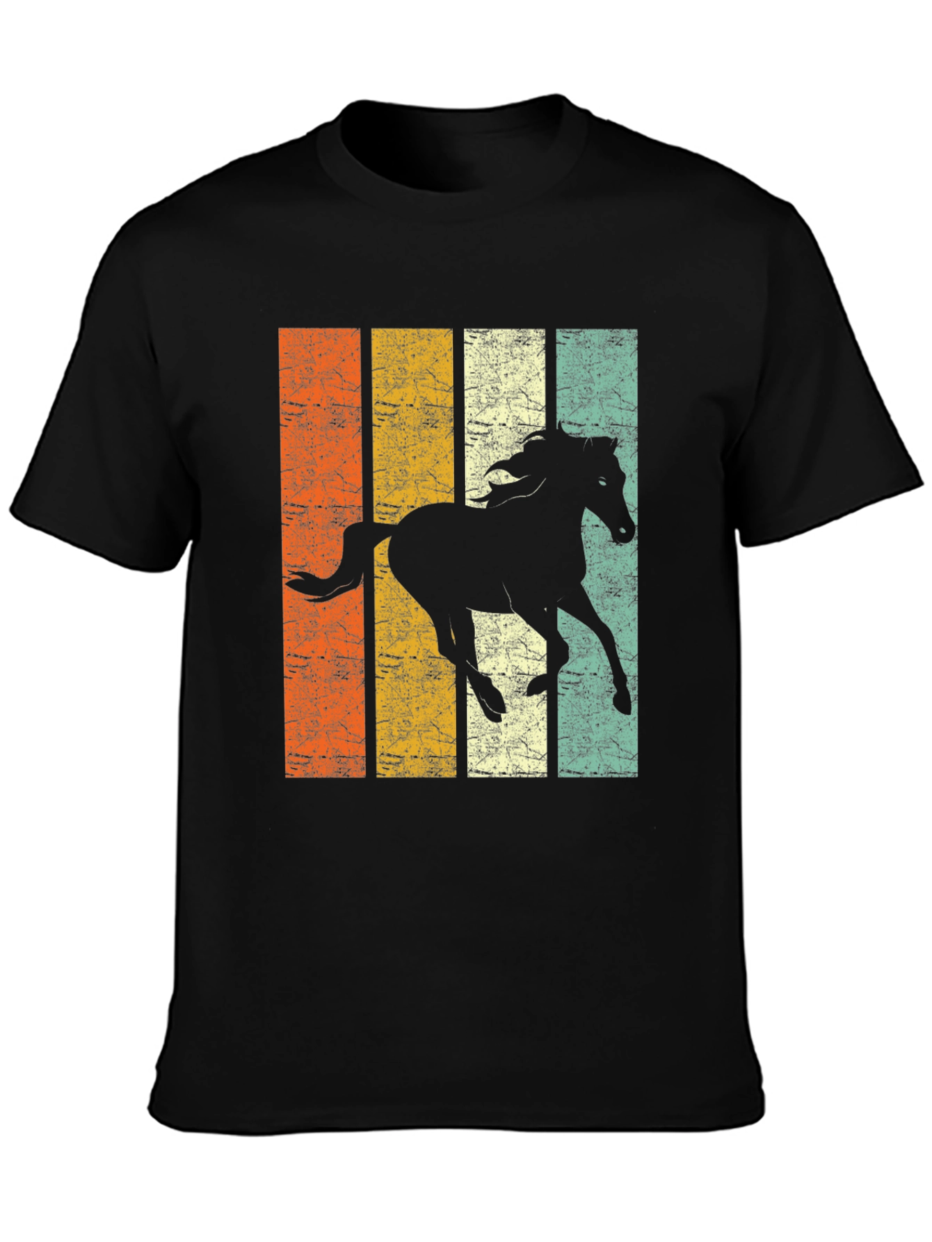 Vintage Horse Graphic Tee - Black