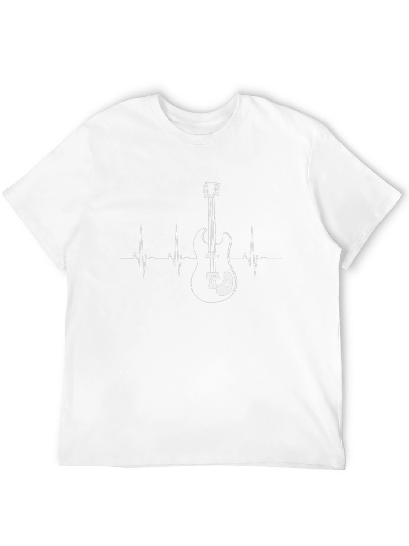 Guitar Heartbeat Graphic Tee - Musicians Style