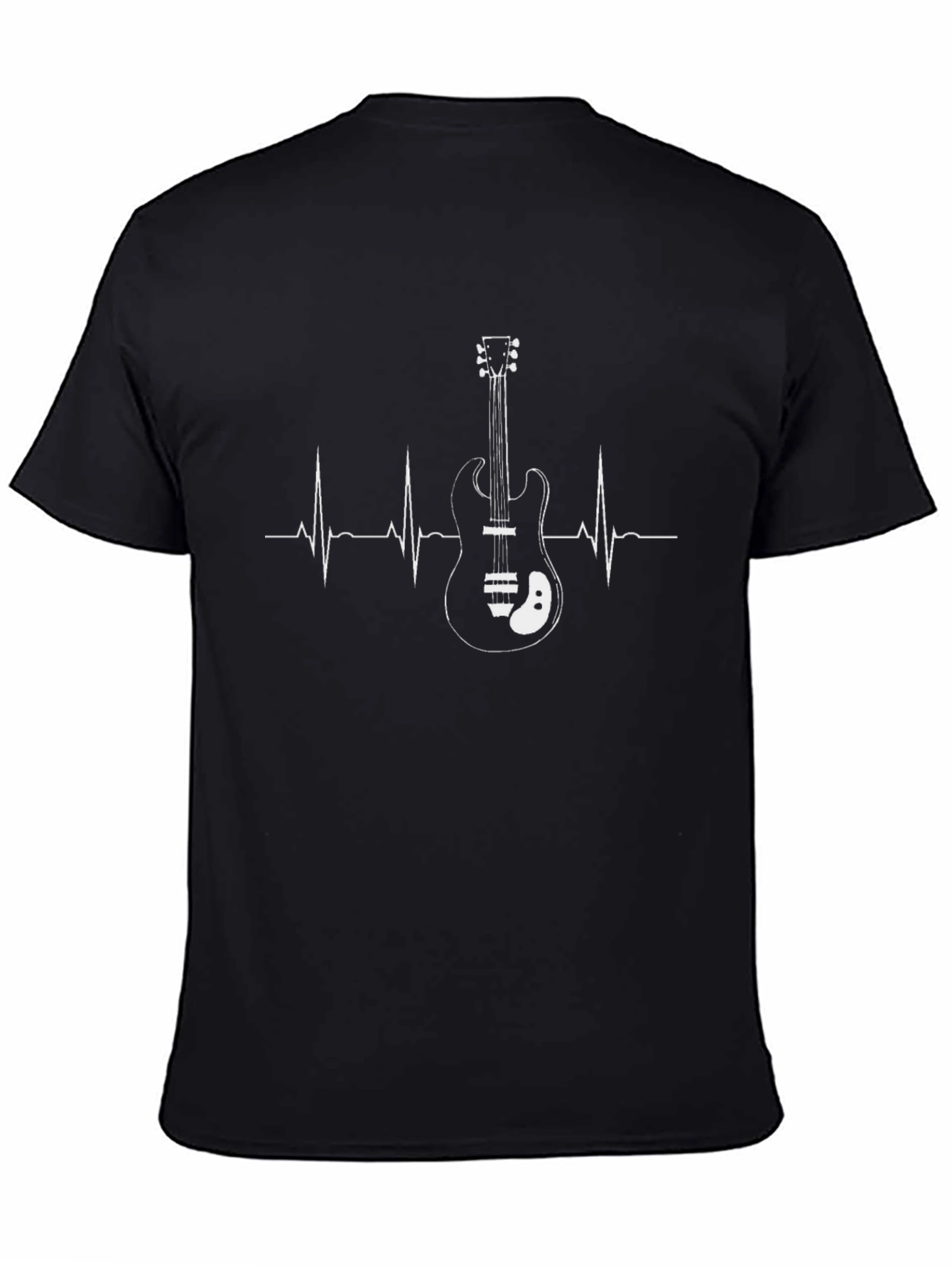 Guitar Heartbeat Graphic Tee - Musicians Style