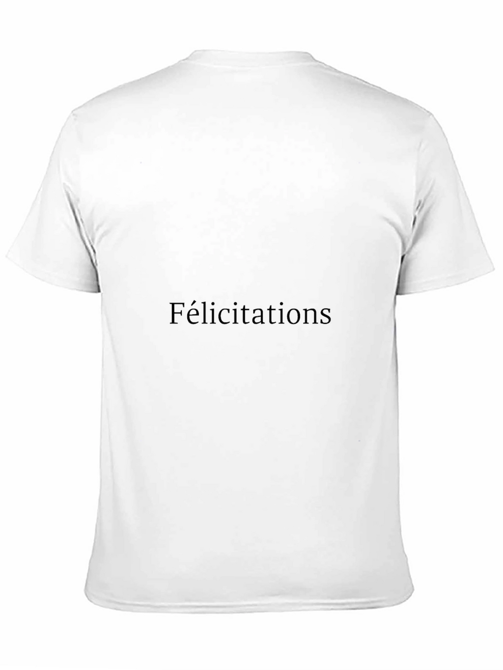 Classic Black T-Shirt - Congratulations Style