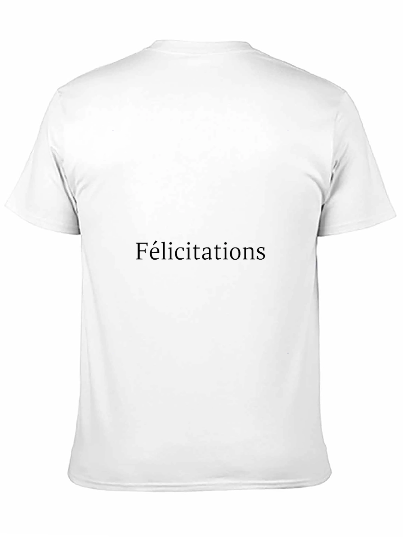 Classic Black T-Shirt - Congratulations Style