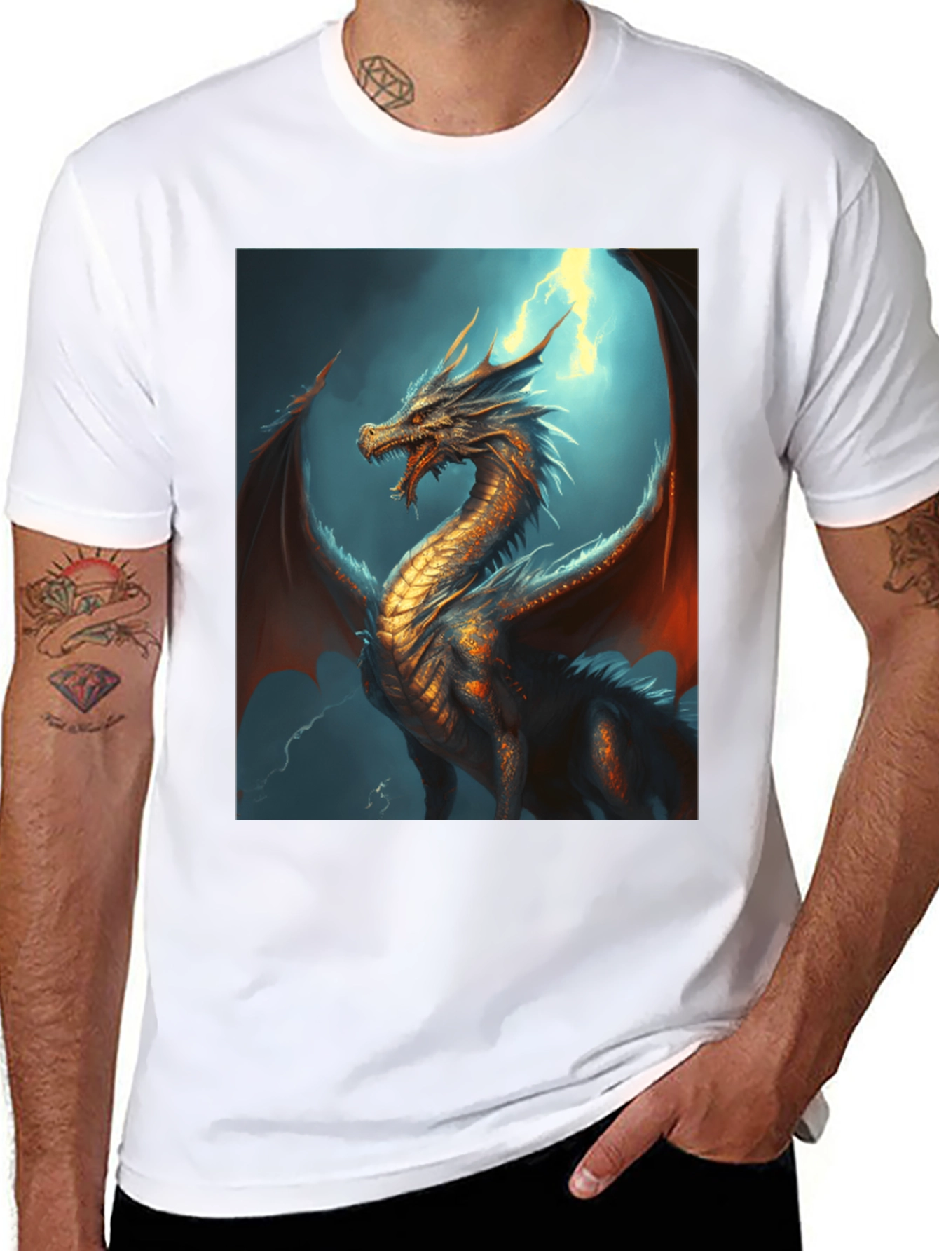 Dragon Graphic Tee - Fantasy Style