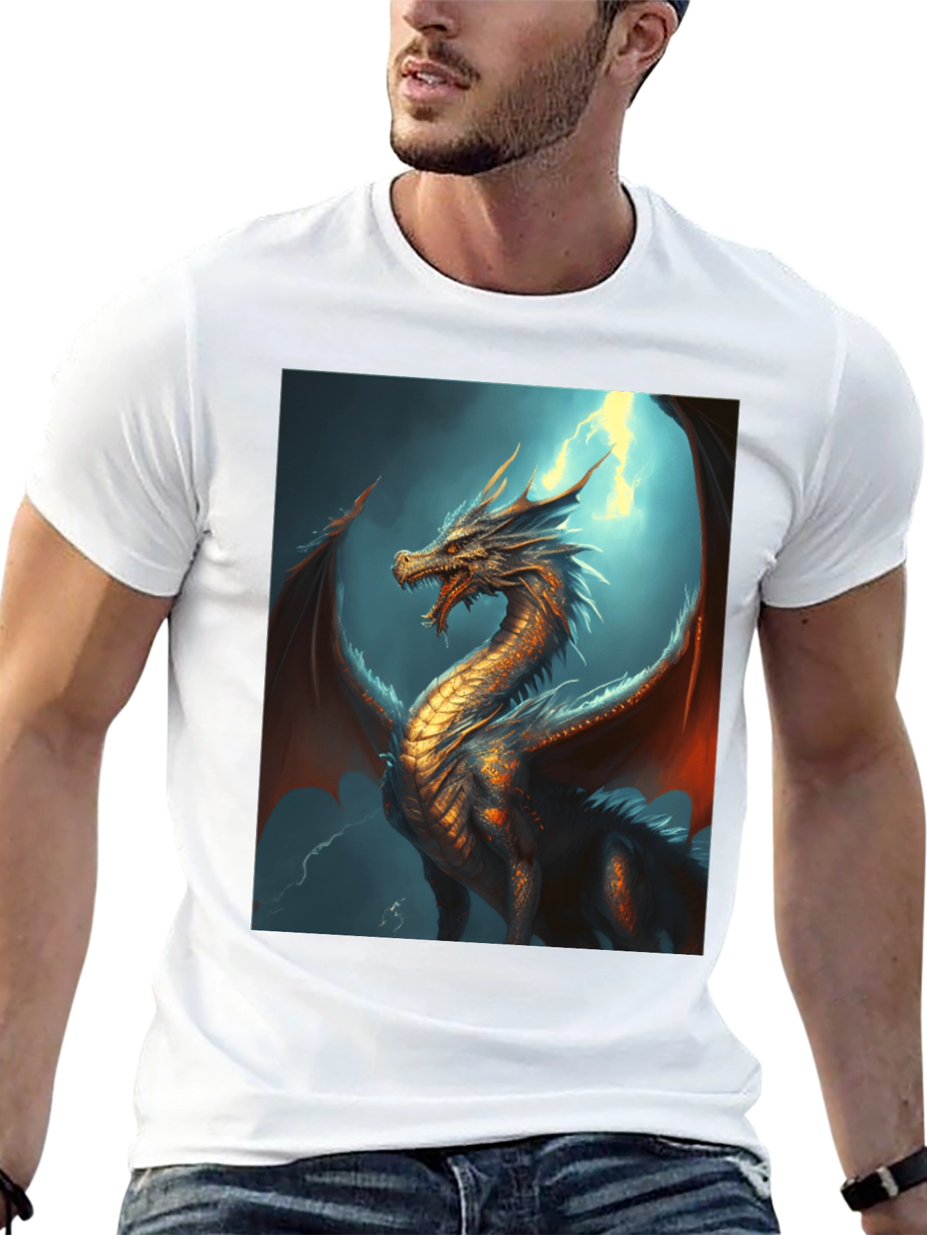 Dragon Graphic Tee - Fantasy Style