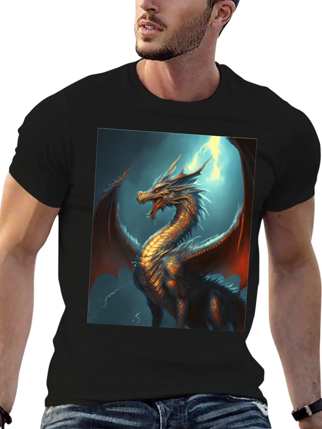 Dragon Graphic Tee - Fantasy Style