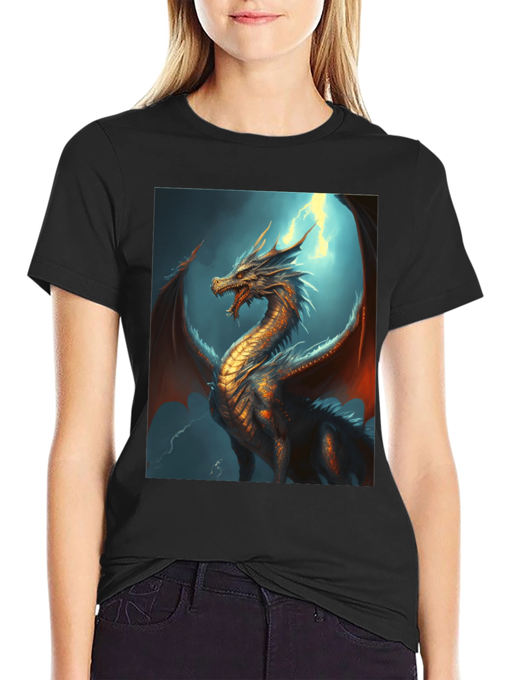 Dragon Graphic Tee - Fantasy Style