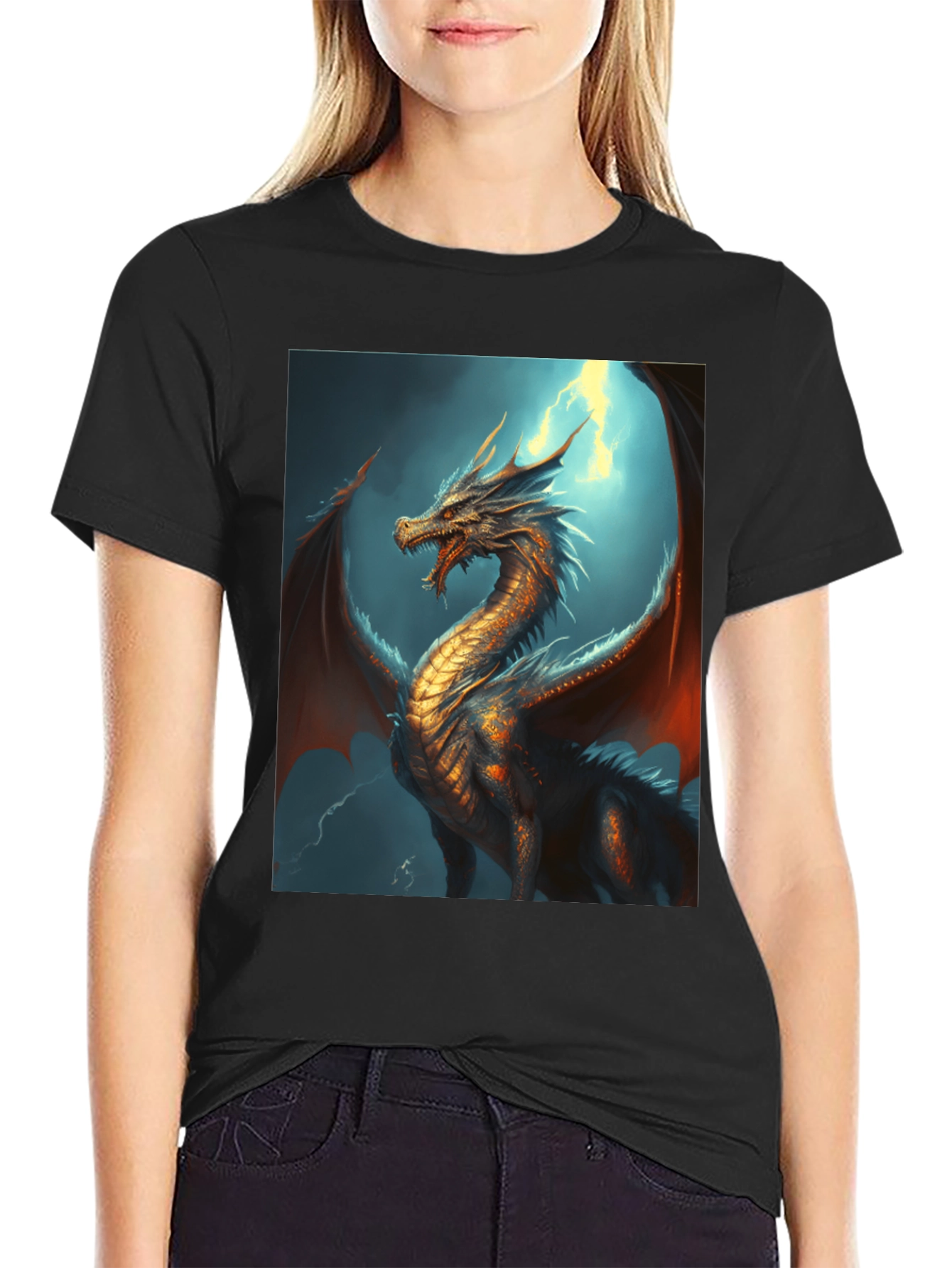 Dragon Graphic Tee - Fantasy Style