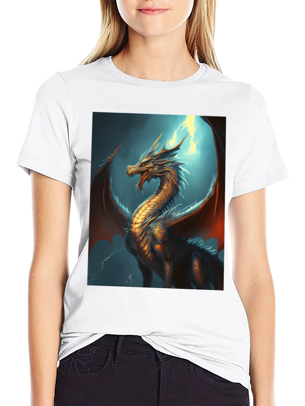 Dragon Graphic Tee - Fantasy Style